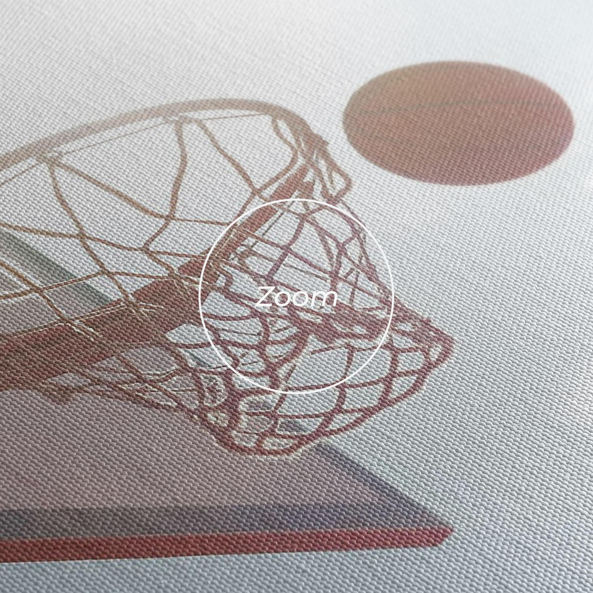 Leinwandbild Basketball Hoop mockup 3