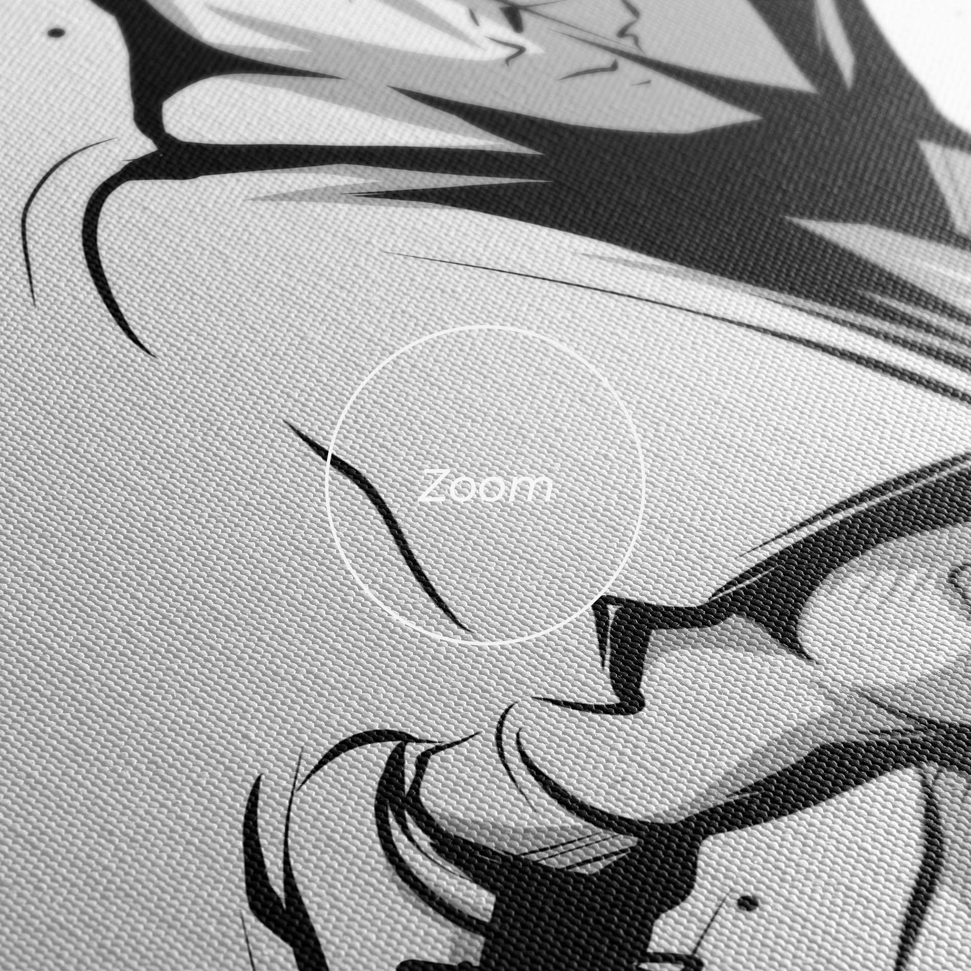 Leinwandbild Basketball Player Line mockup 3