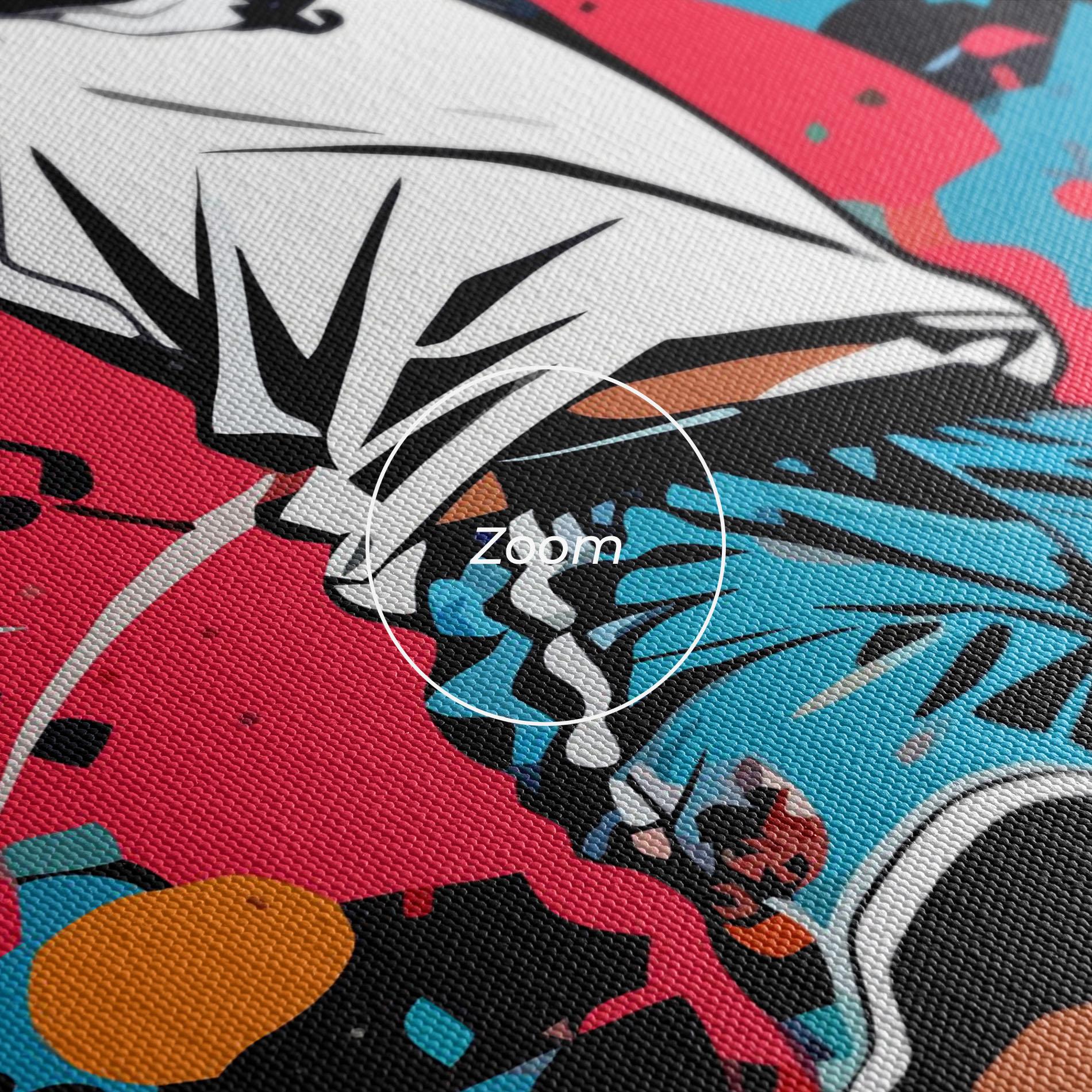 Leinwandbild Blue Red Basket mockup 3