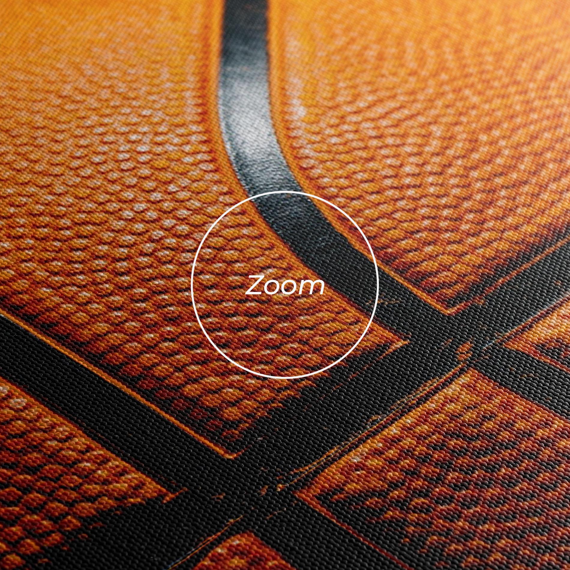 Leinwandbild Orange Basketball mockup 3