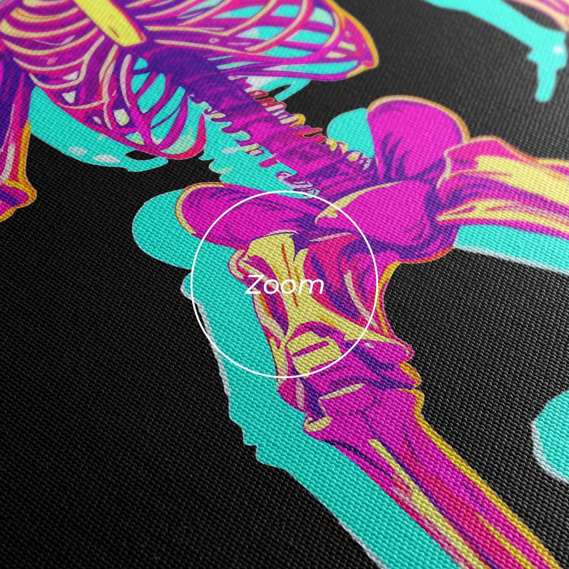 Leinwandbild Skeleton Basketball mockup 3