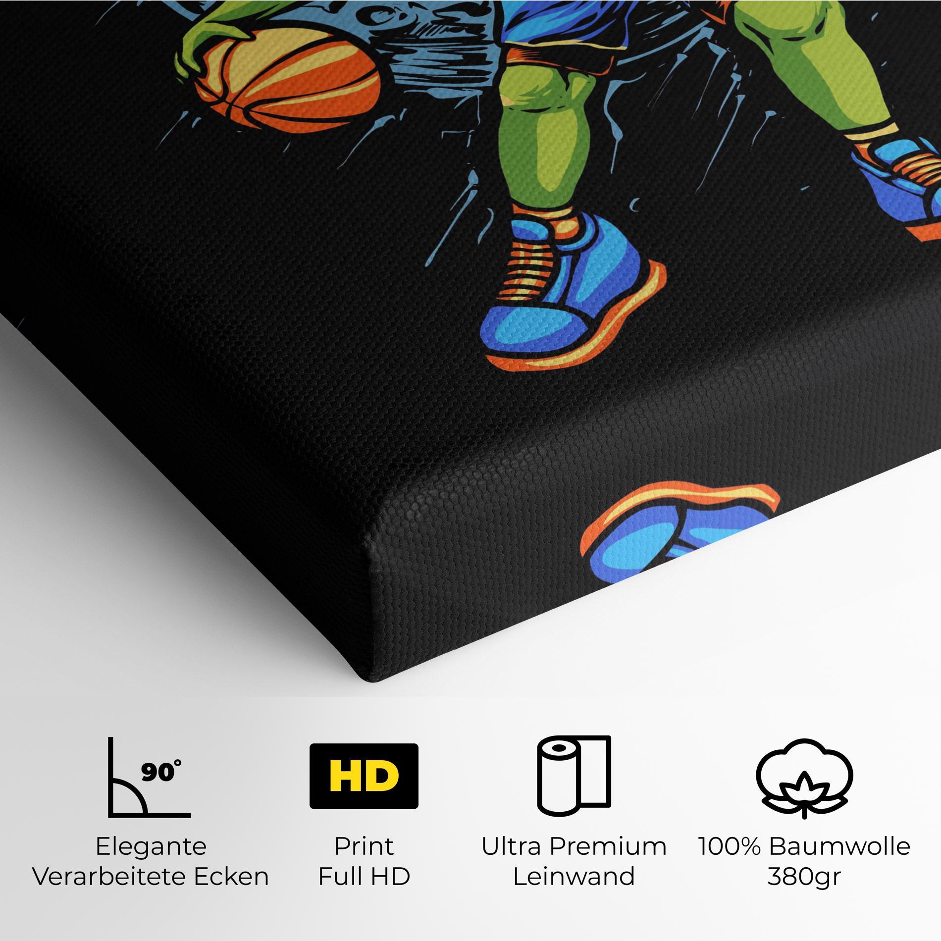 Leinwandbild Alien Basketball mockup 4