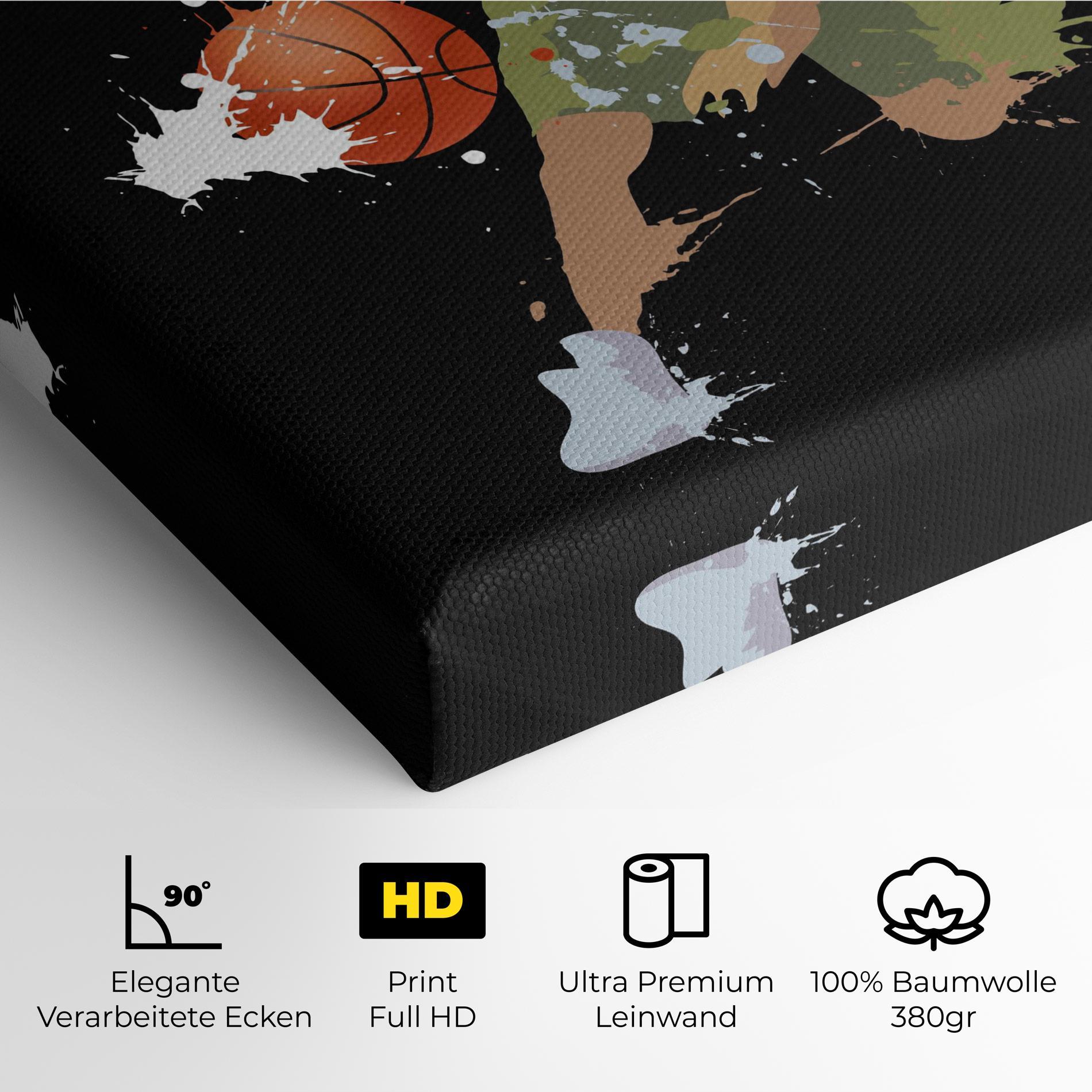 Leinwandbild Basket Splash mockup 4