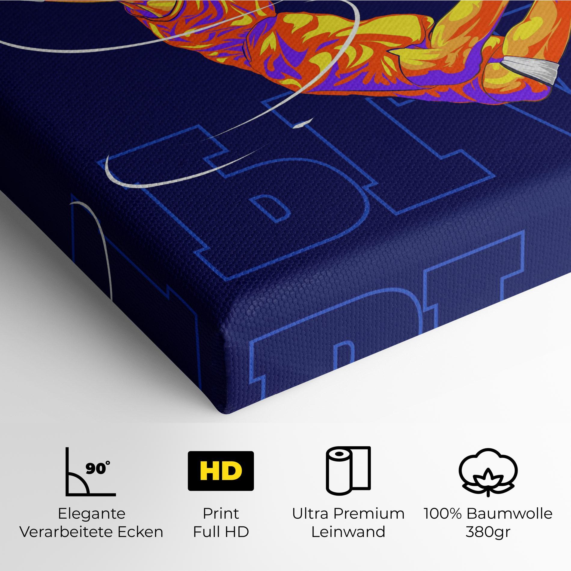 Leinwandbild Basketball Blue mockup 4