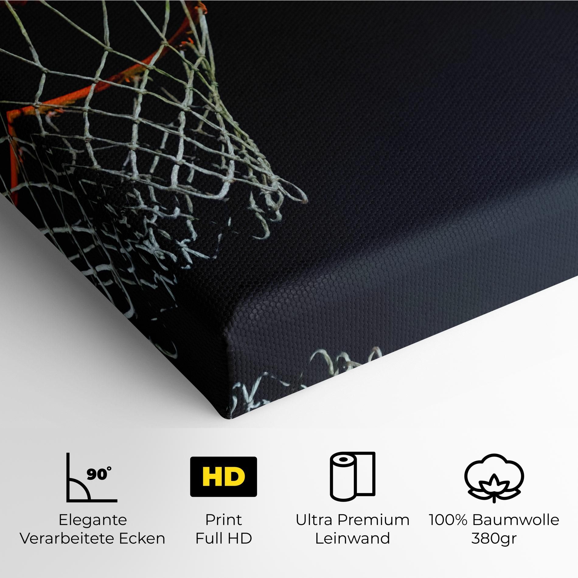 Basketball Hoop On Black mockup 4