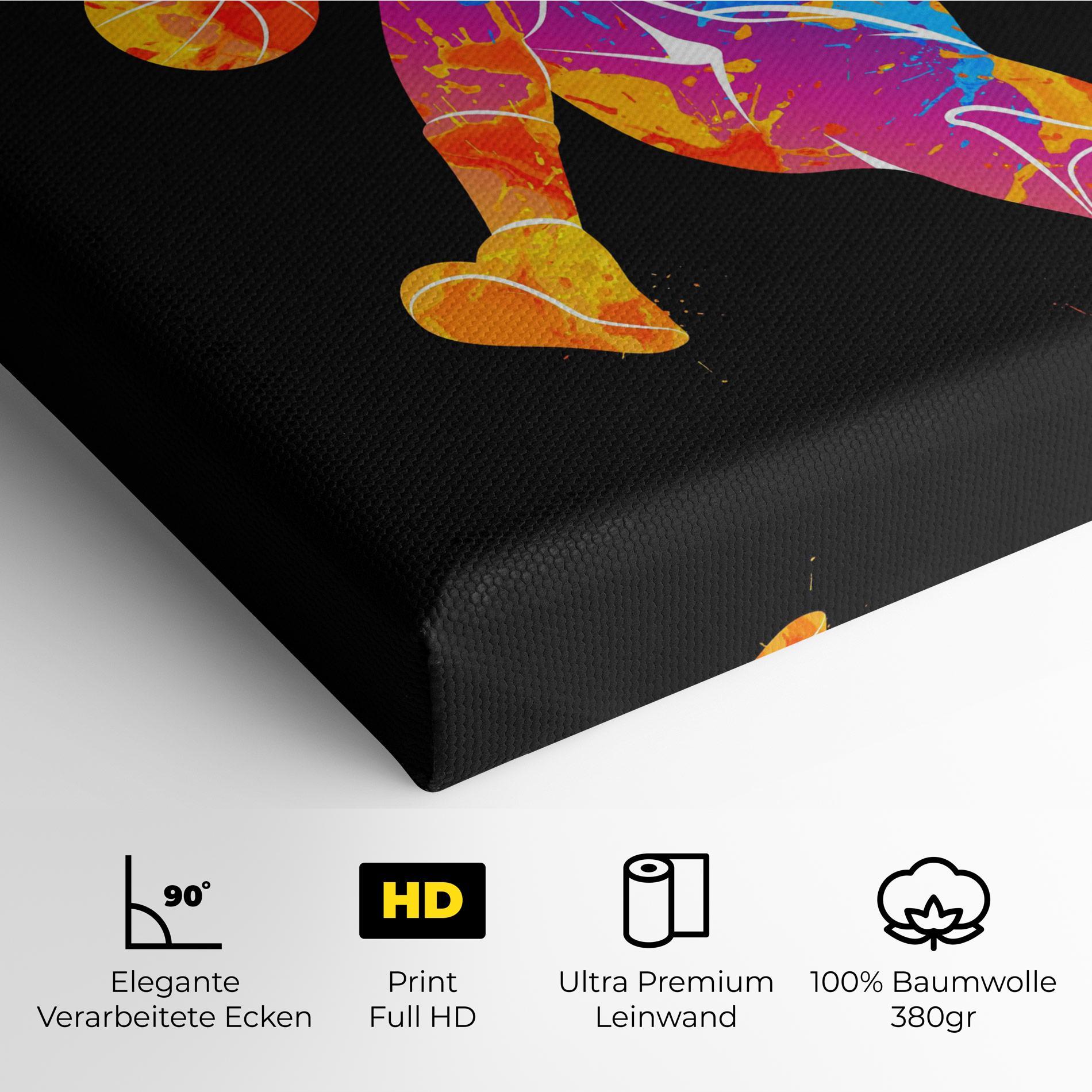 Leinwandbild Blue Basket Hoop mockup 4