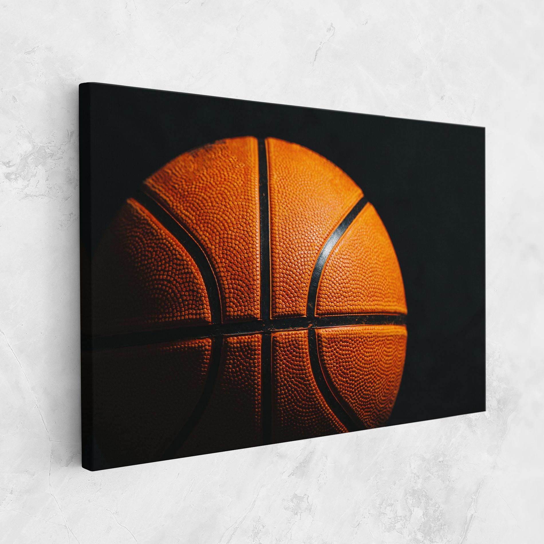 Leinwandbild Orange Basketball mockup 1