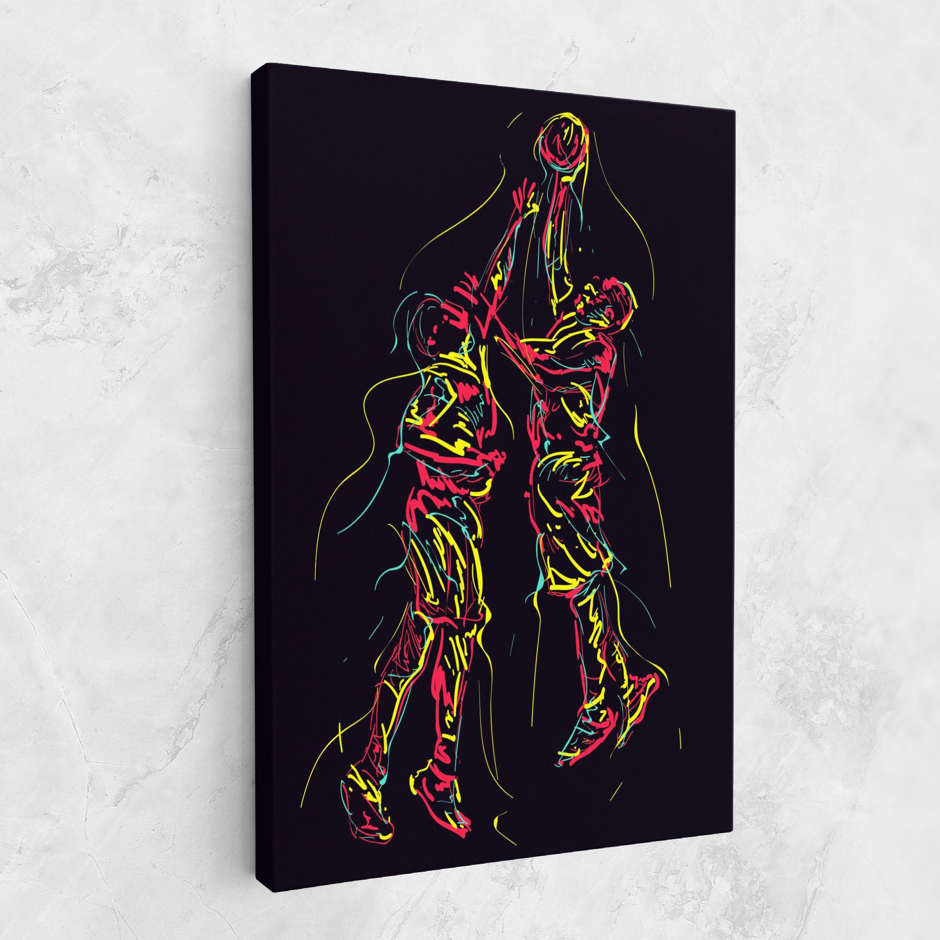 Leinwandbild Basket Line Jump mockup 1