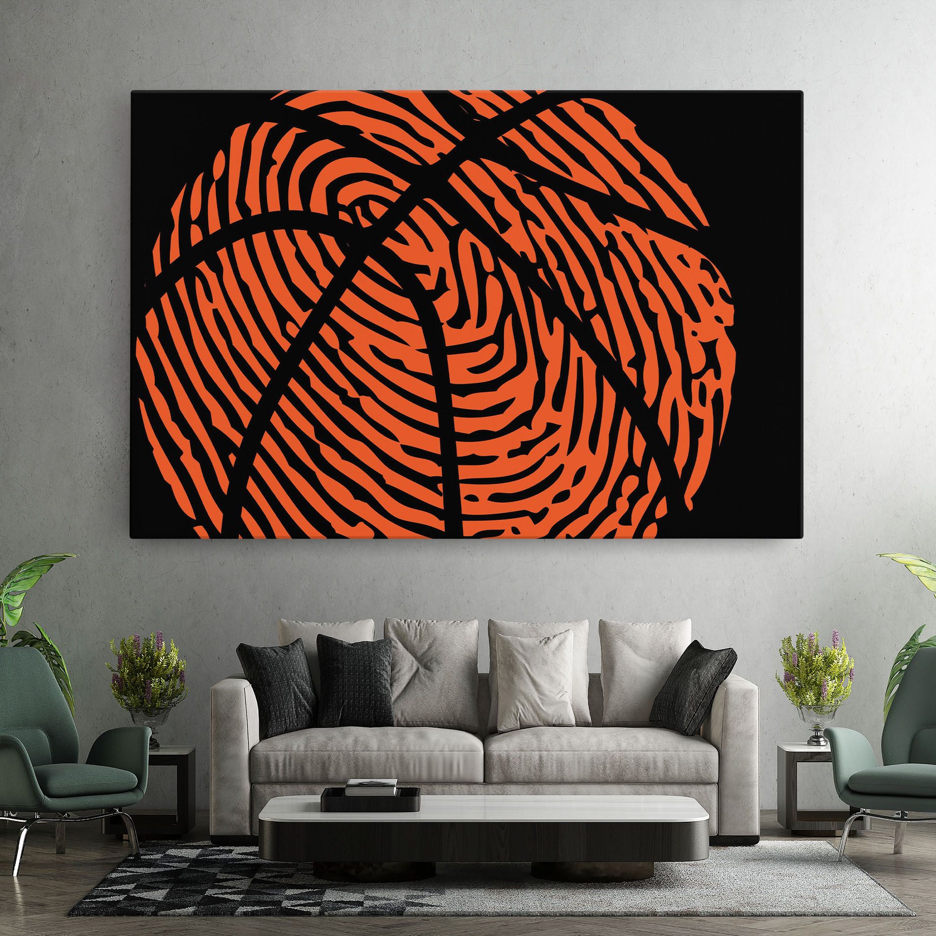 Fingerprint Basketball mockup 7