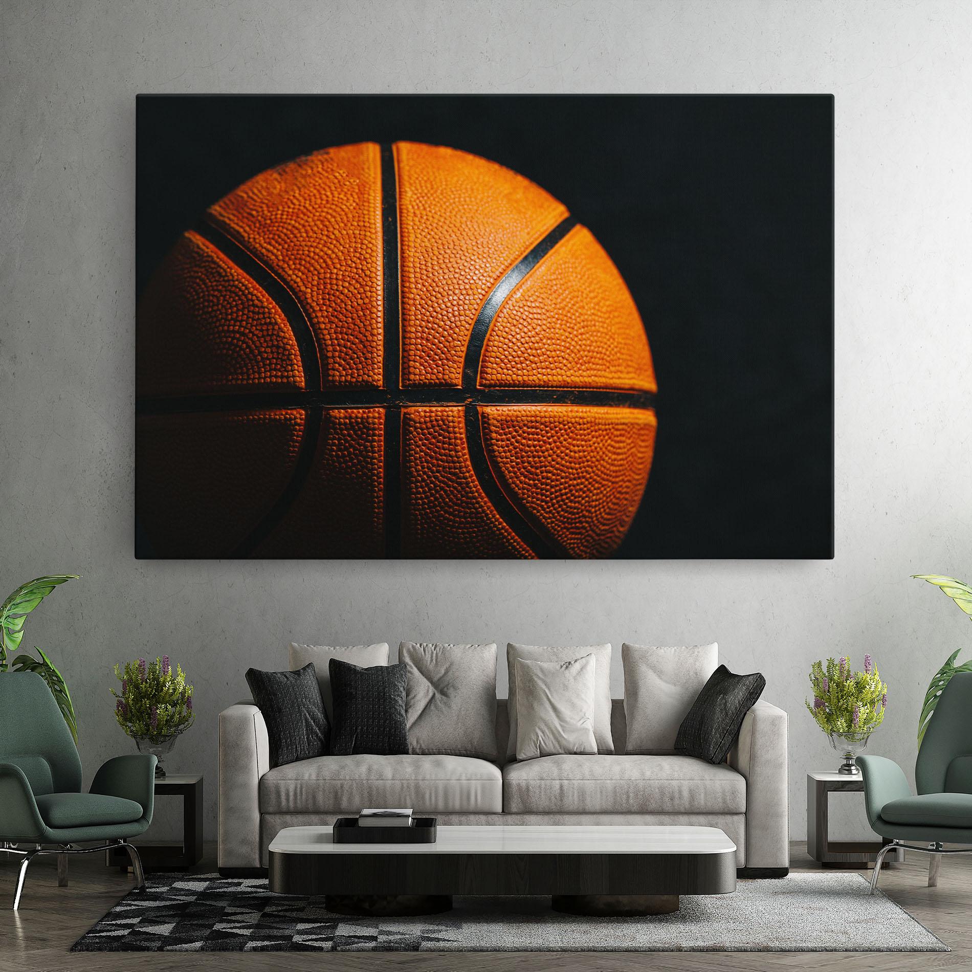 Leinwandbild Orange Basketball mockup 7