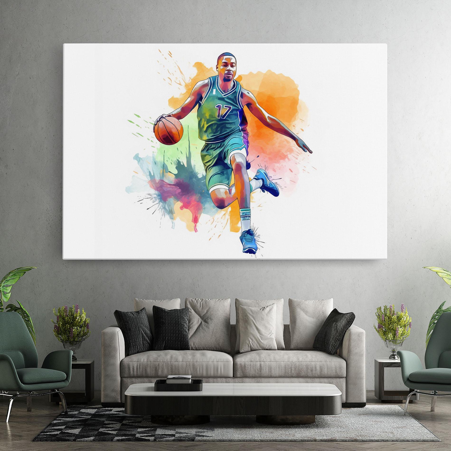 Leinwandbild Playing Basket mockup 7