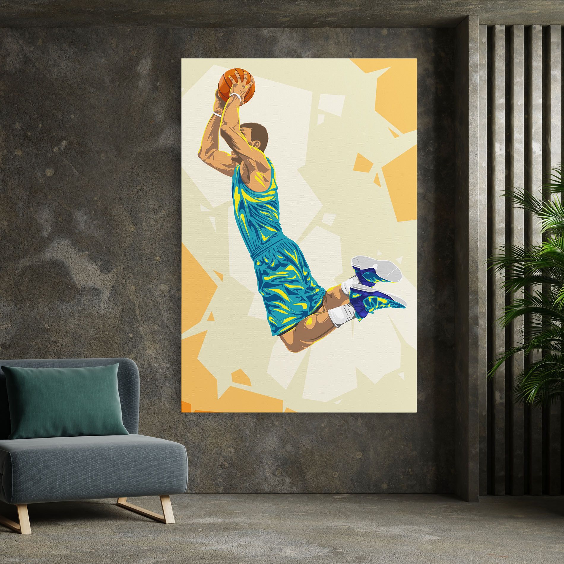 Basketball Dunk Pose mockup 7