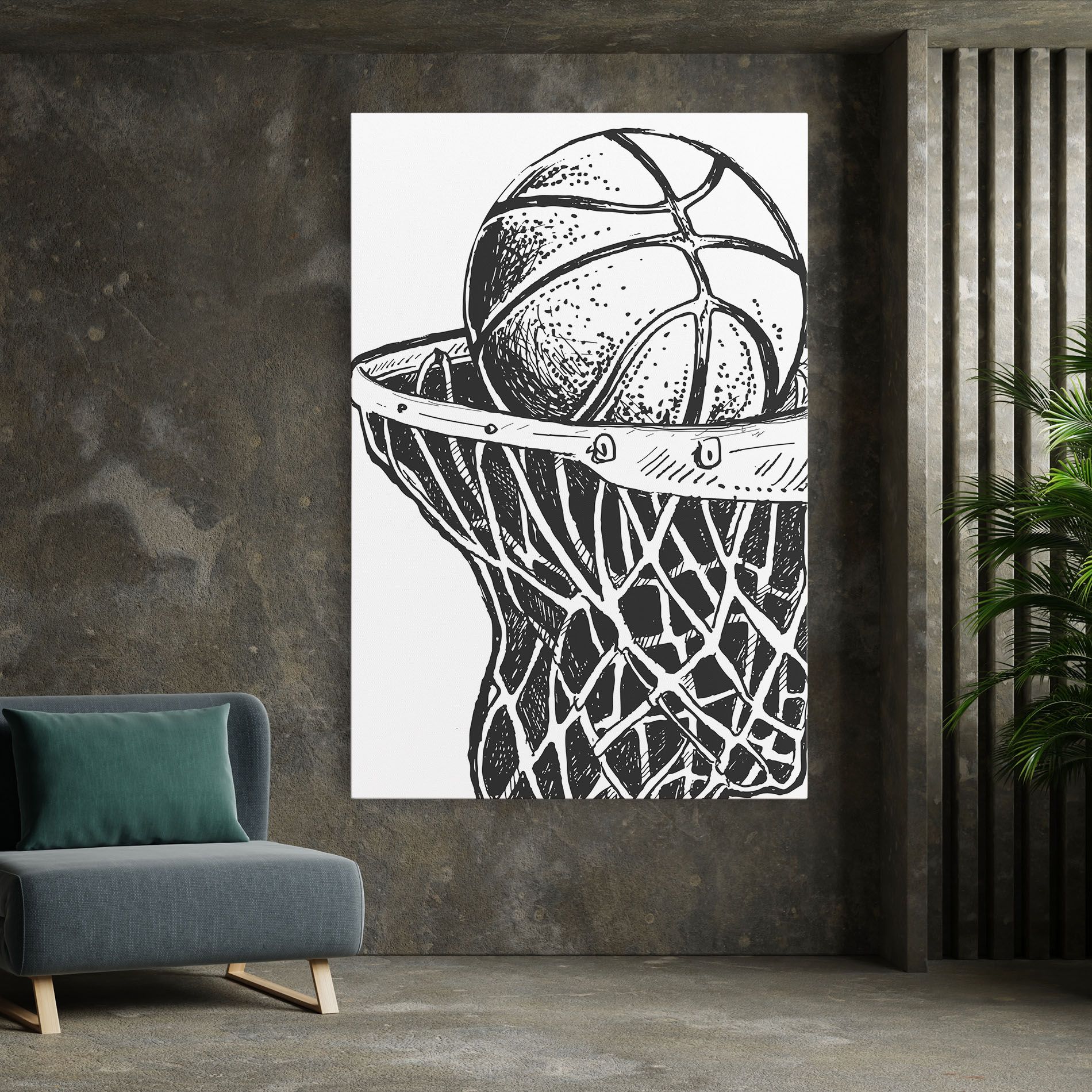 Basketball Grey Hoop mockup 7