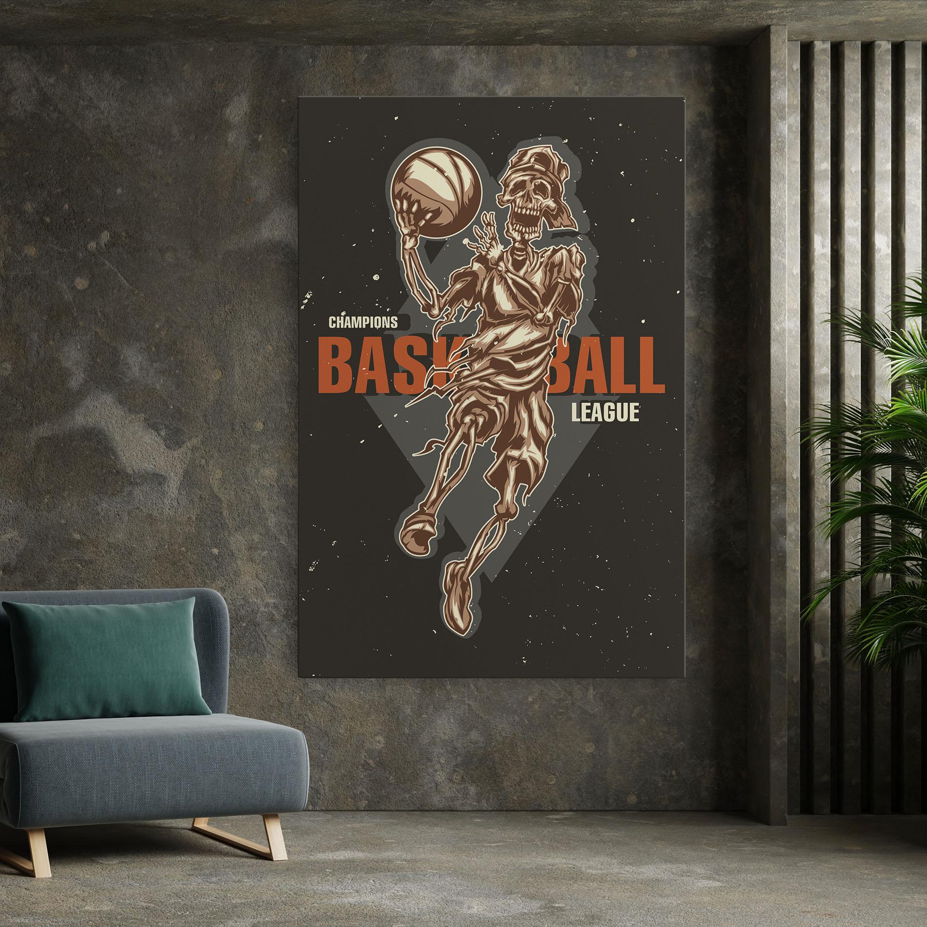 Leinwandbild Basketball League mockup 7