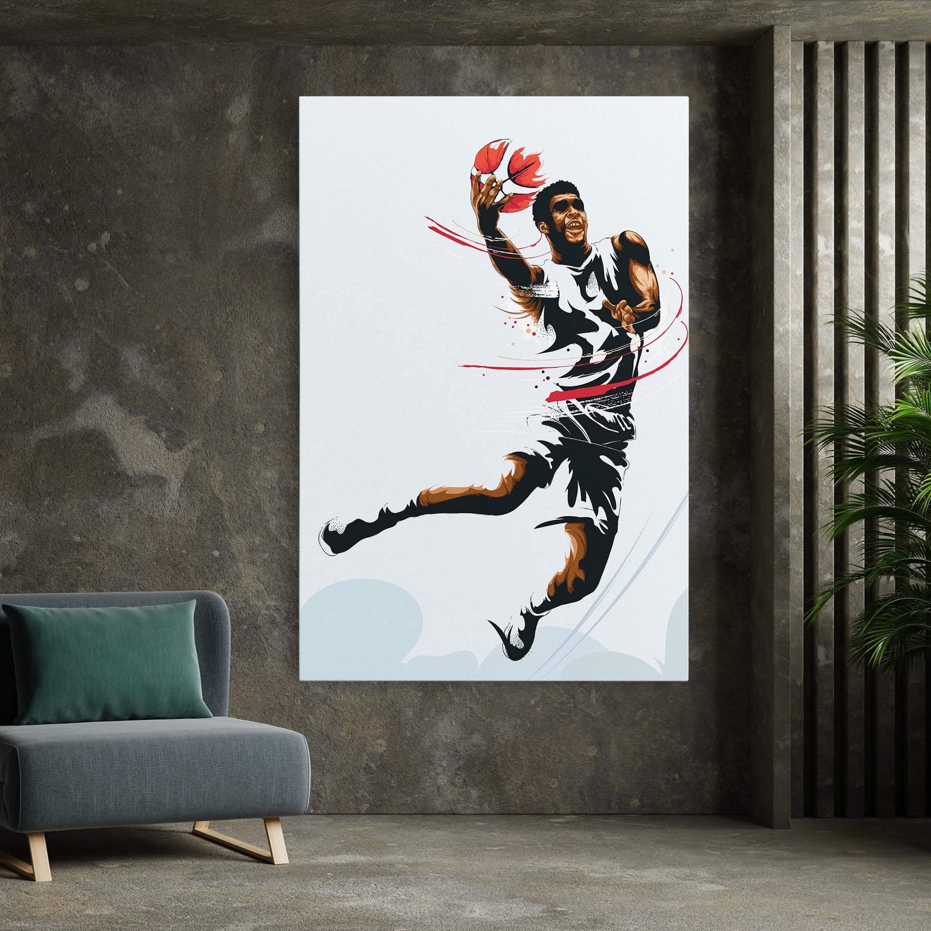 Leinwandbild Basketball Shot mockup 7