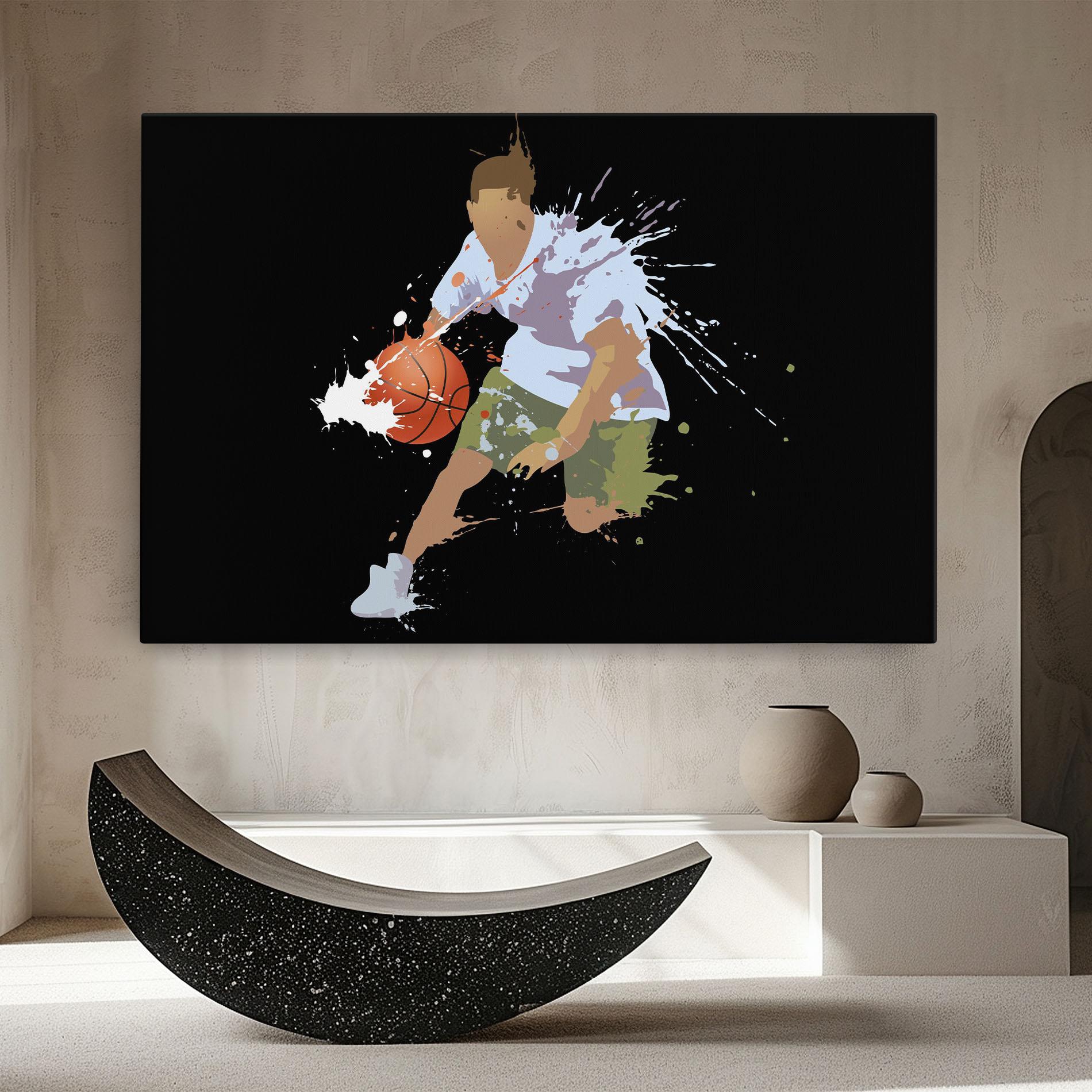 Leinwandbild Basket Splash mockup 8
