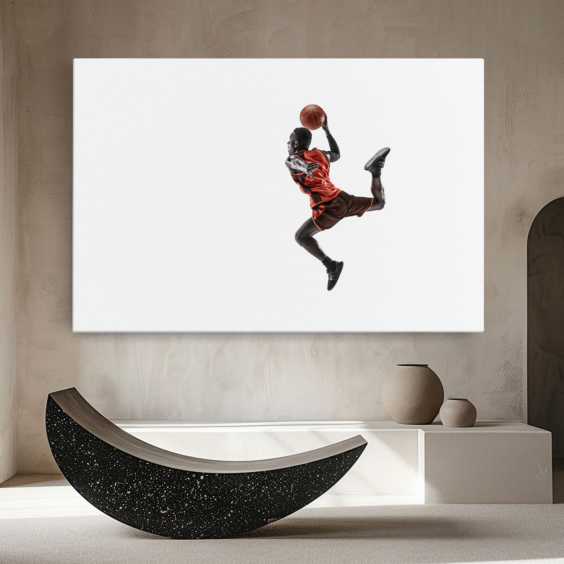 Leinwandbild Basketball Player Flying mockup 8