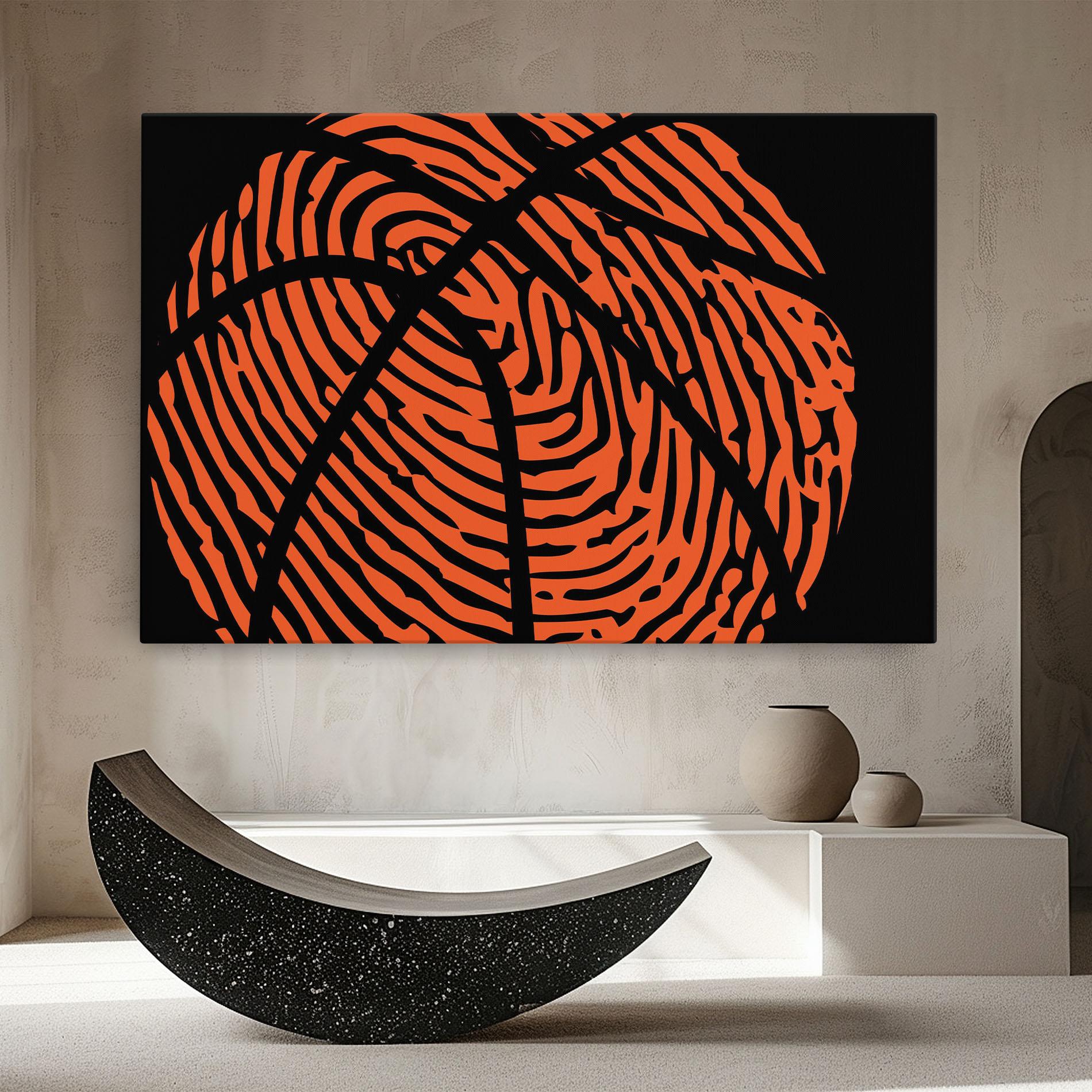Leinwandbild Fingerprint Basketball mockup 8