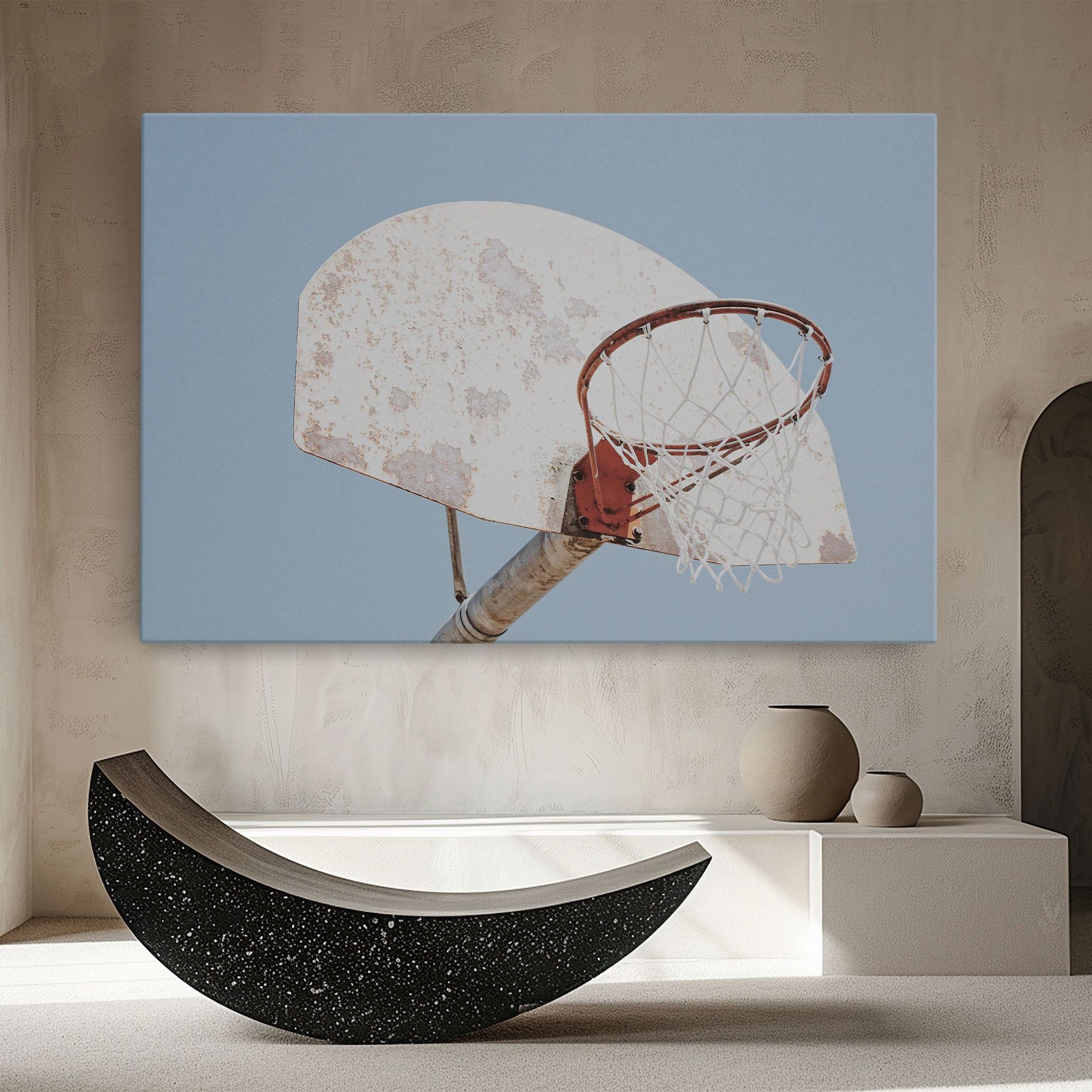 Old Basketball Hoop mockup 8