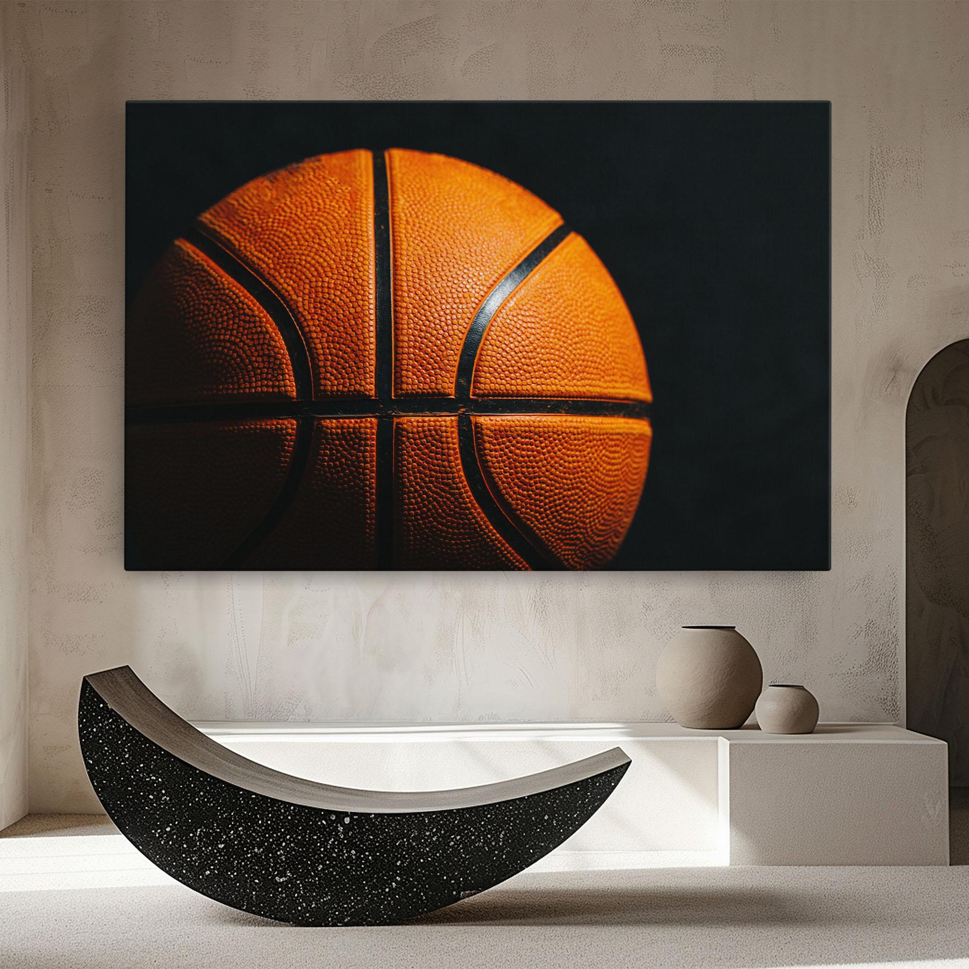 Leinwandbild Orange Basketball mockup 8