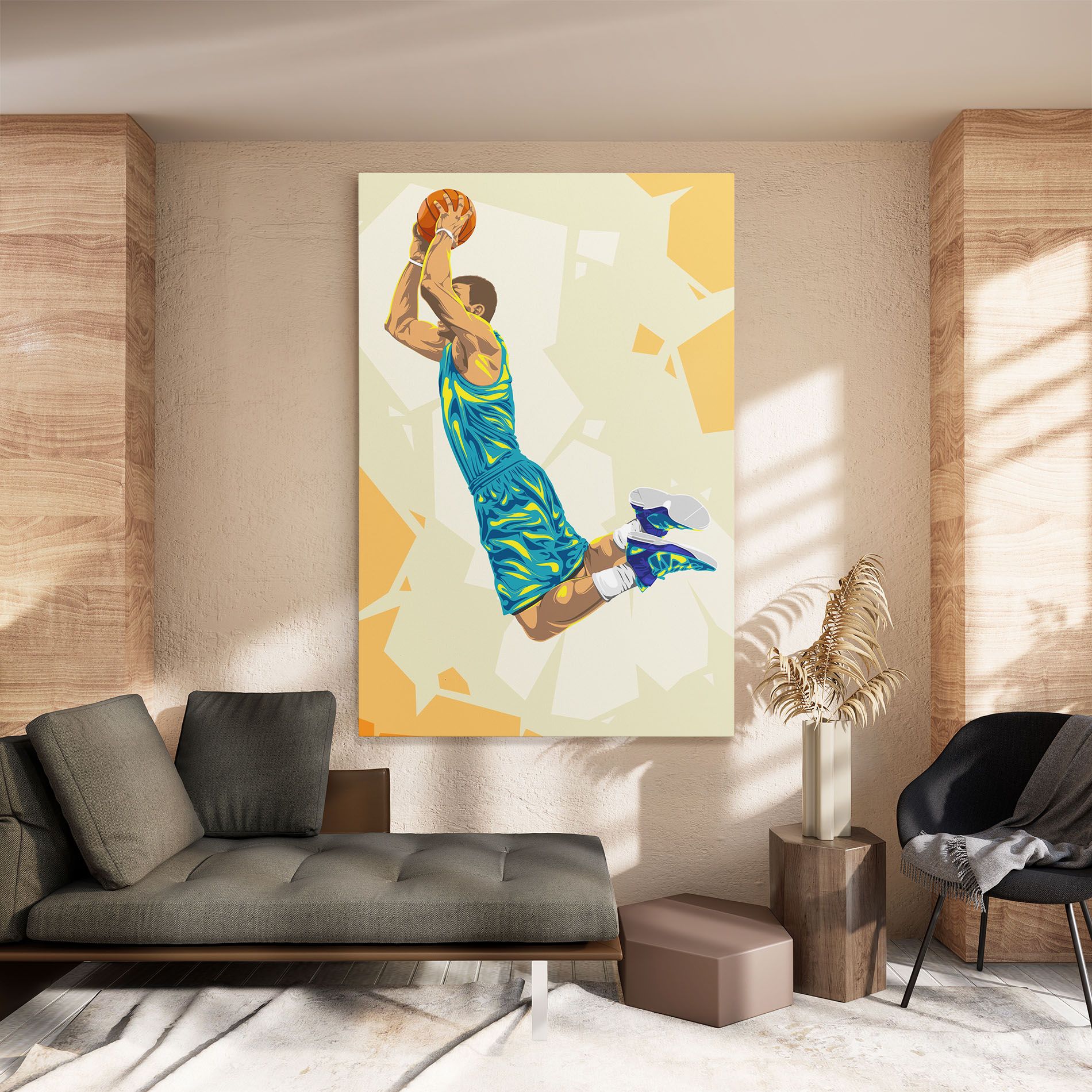 Basketball Dunk Pose mockup 8