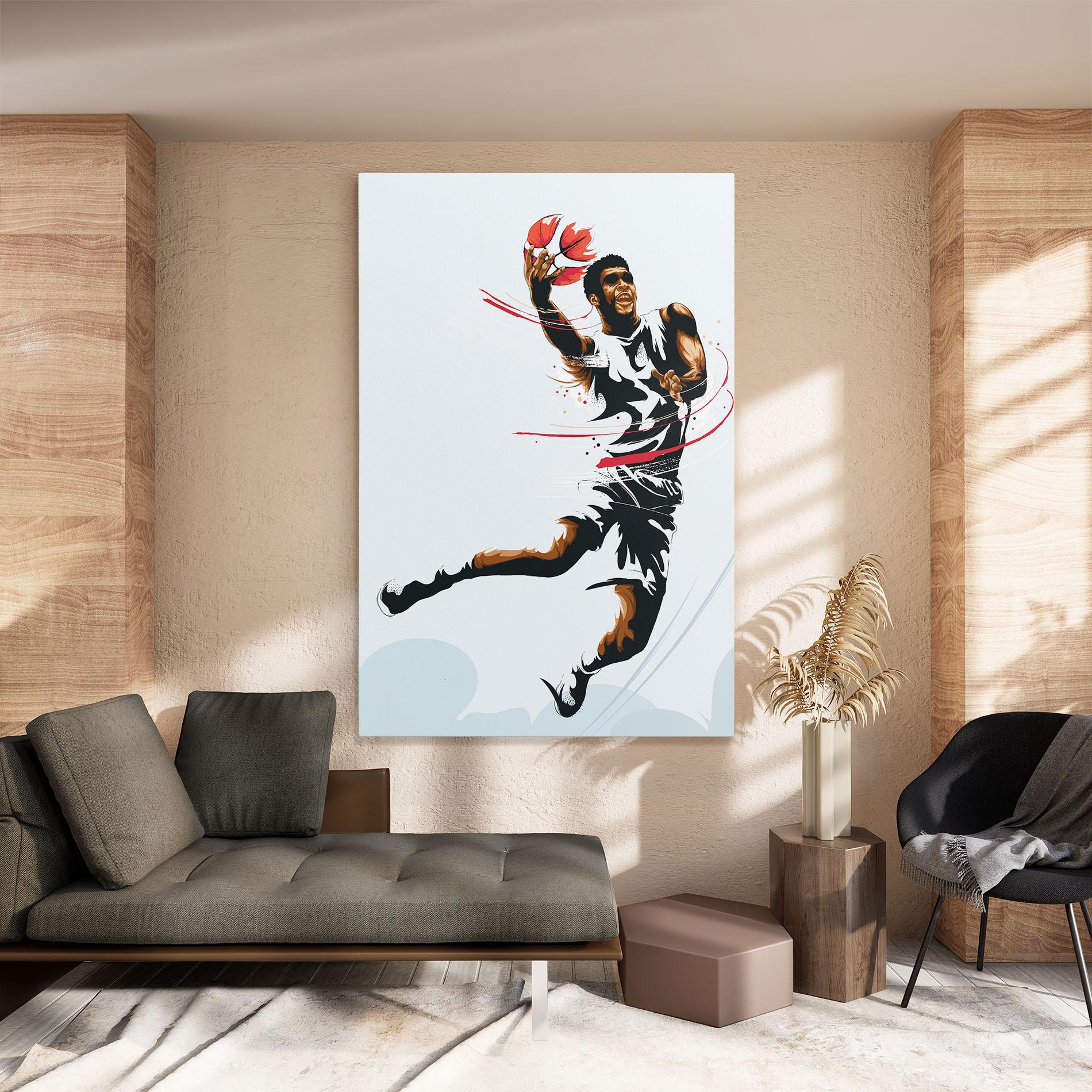 Leinwandbild Basketball Shot mockup 8