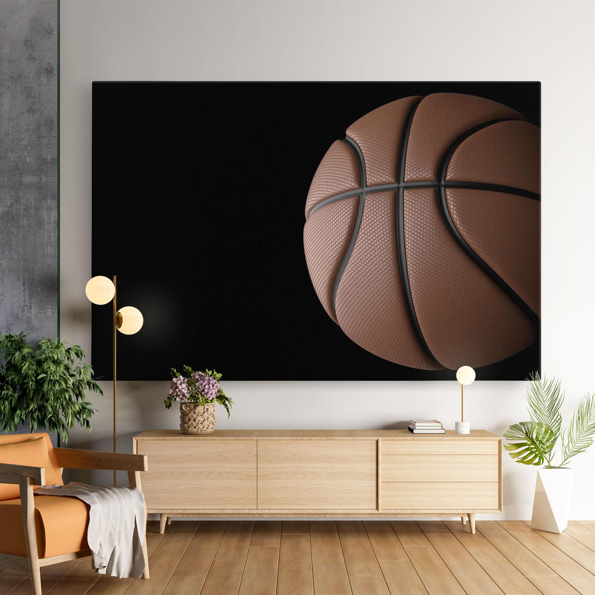 Leinwandbild 3d Basketball Ball mockup 9