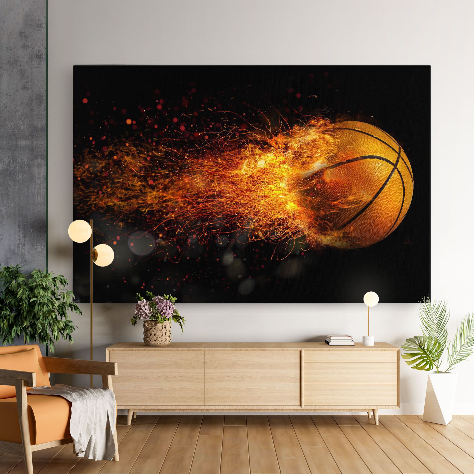 Basket Ball Flame mockup 9