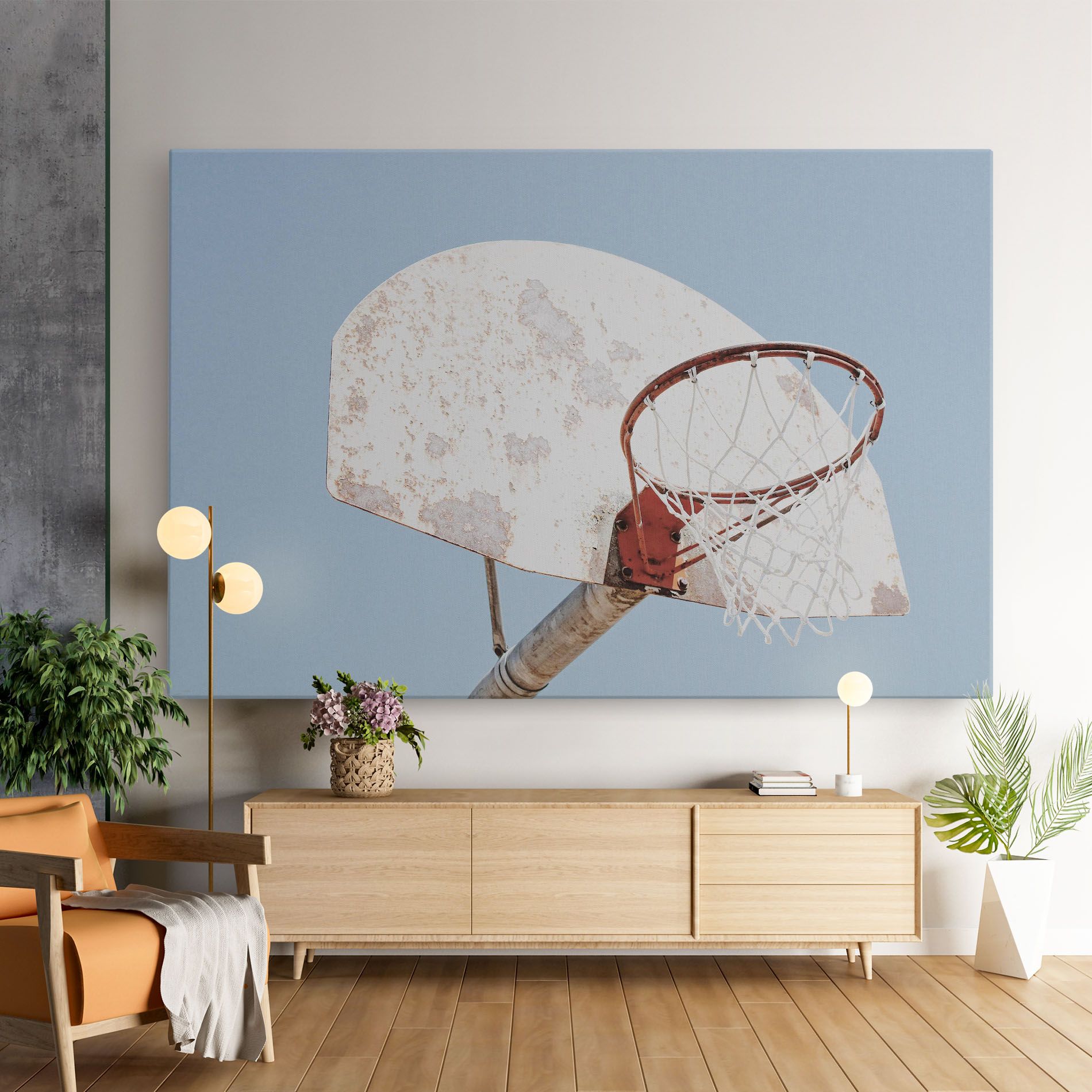 Old Basketball Hoop mockup 9