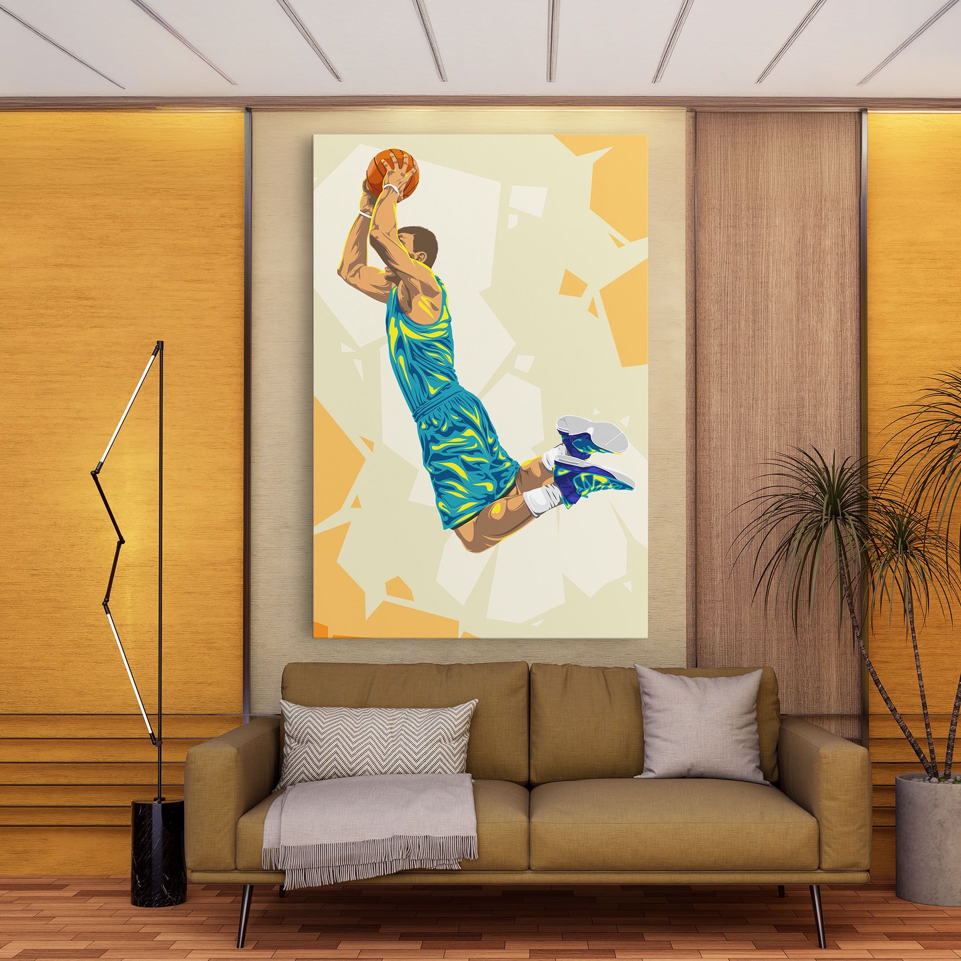 Basketball Dunk Pose mockup 9