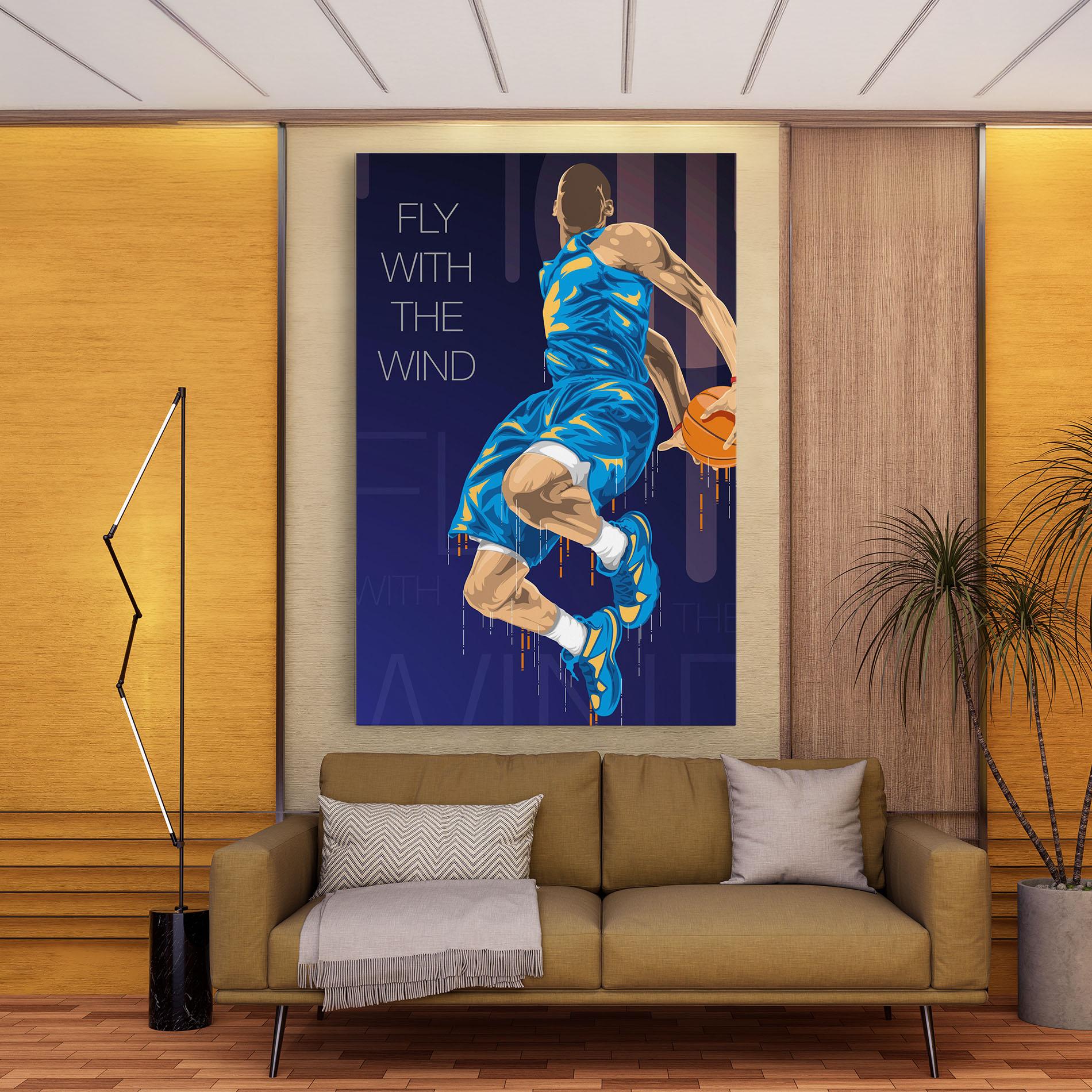 Leinwandbild Fly With The Wind mockup 9