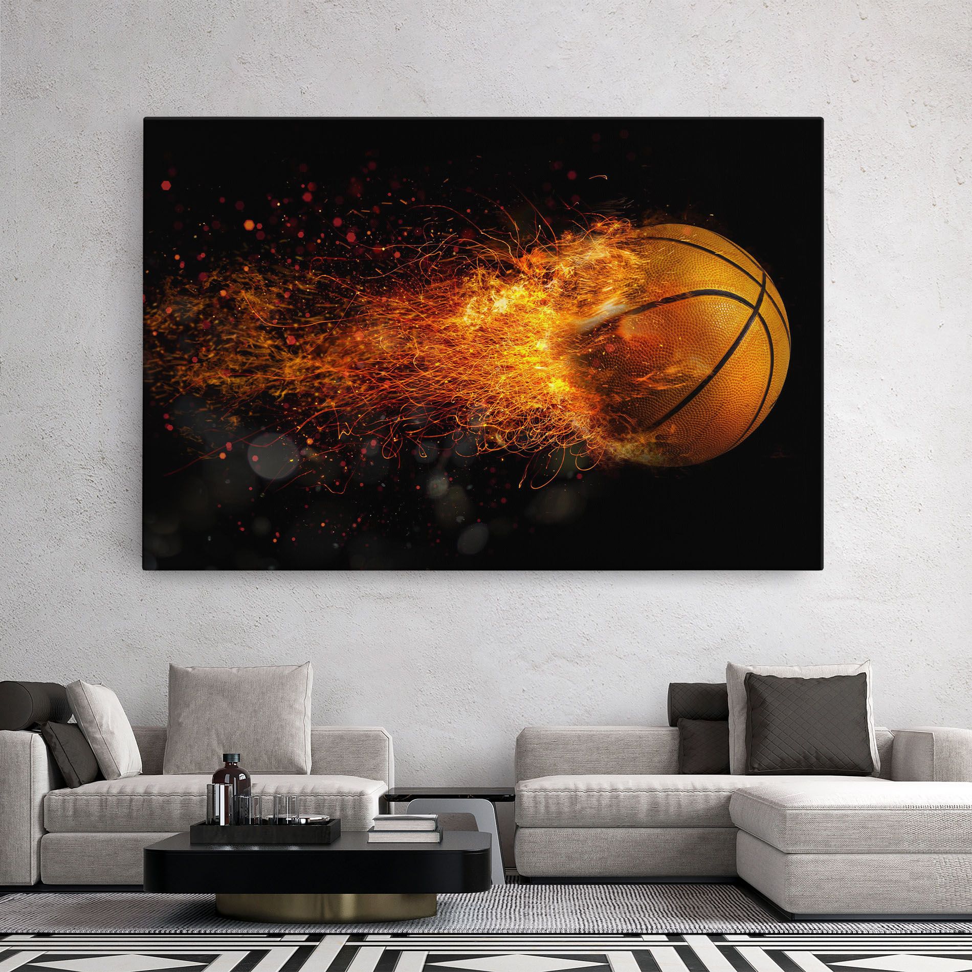 Basket Ball Flame mockup 2
