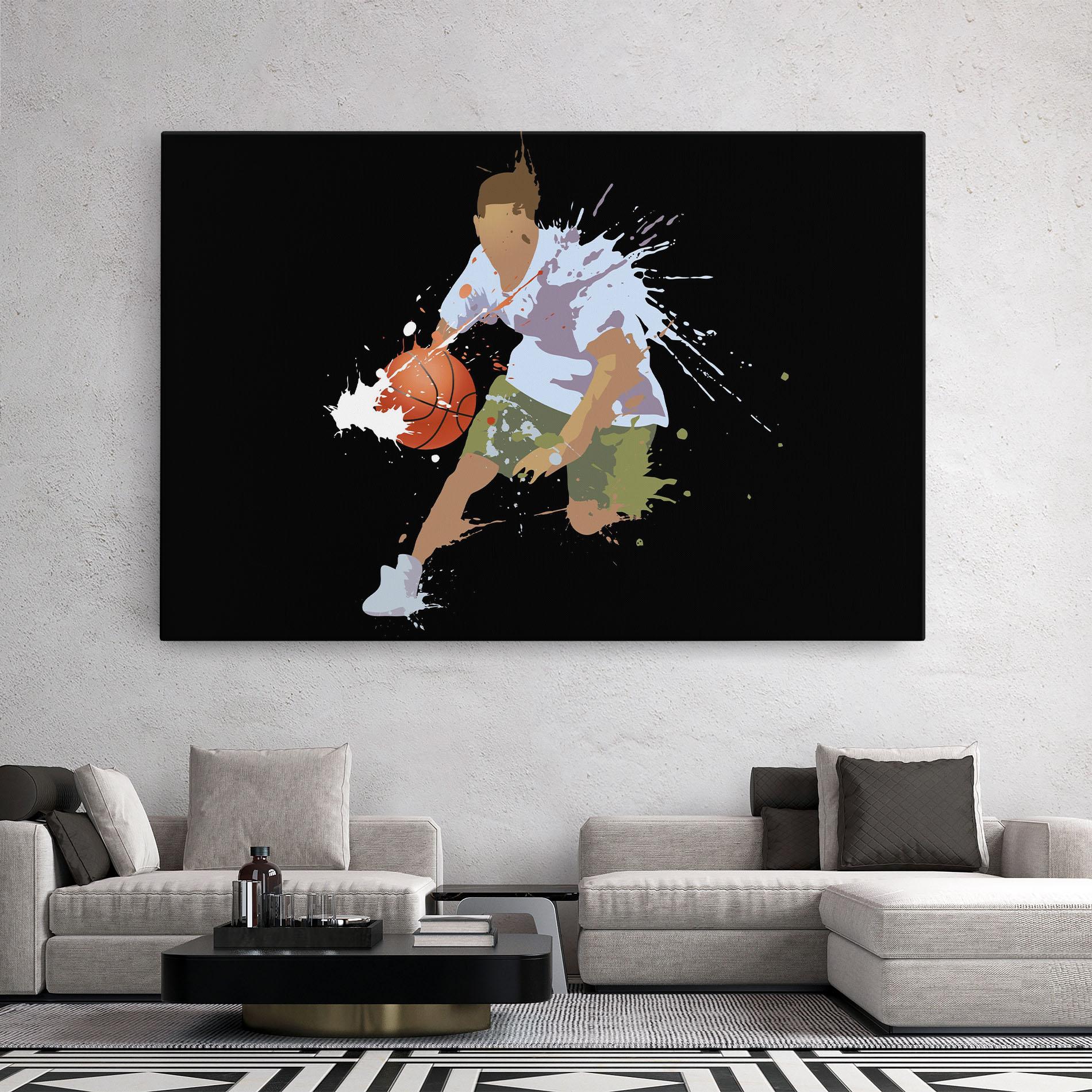 Leinwandbild Basket Splash mockup 2