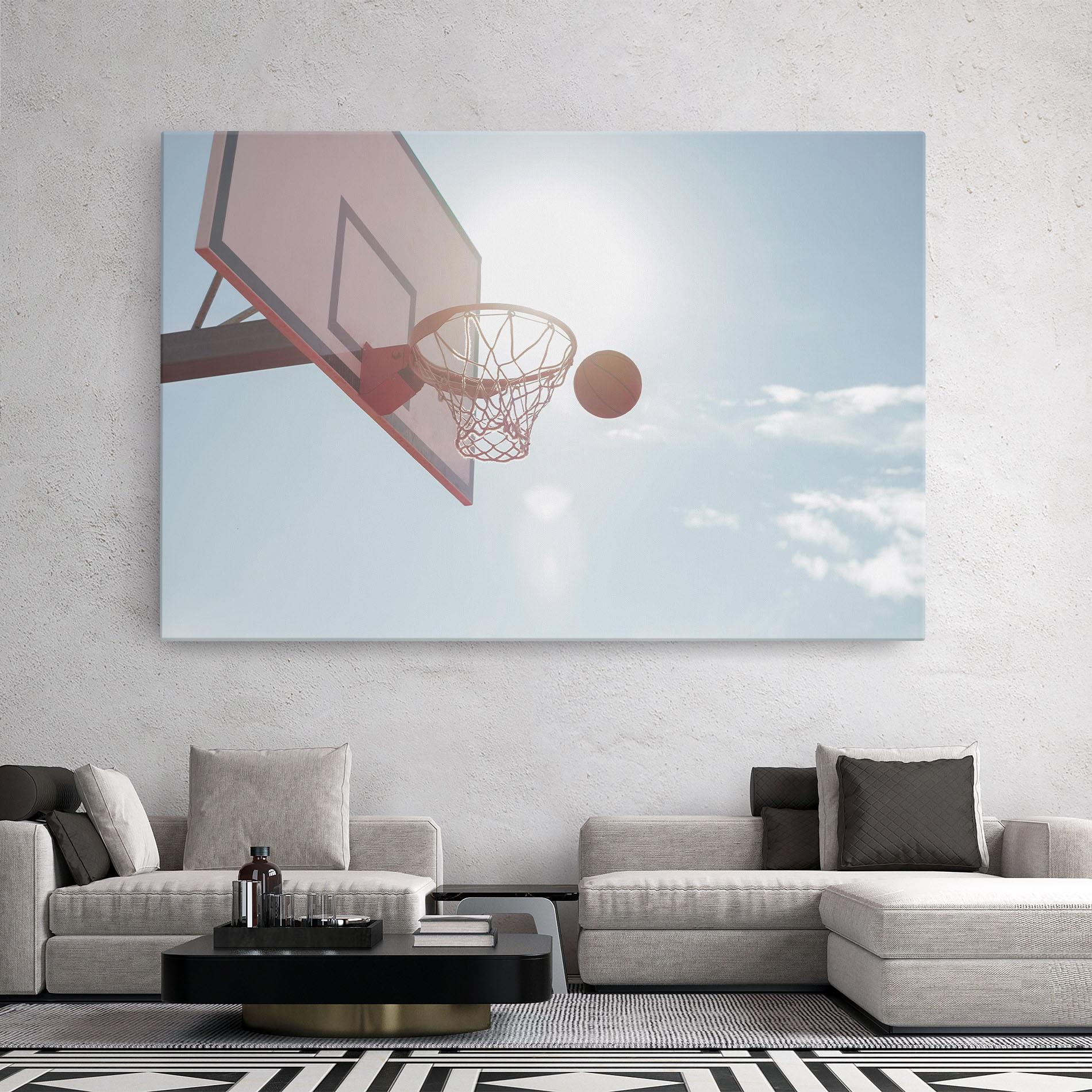 Leinwandbild Basketball Hoop mockup 2