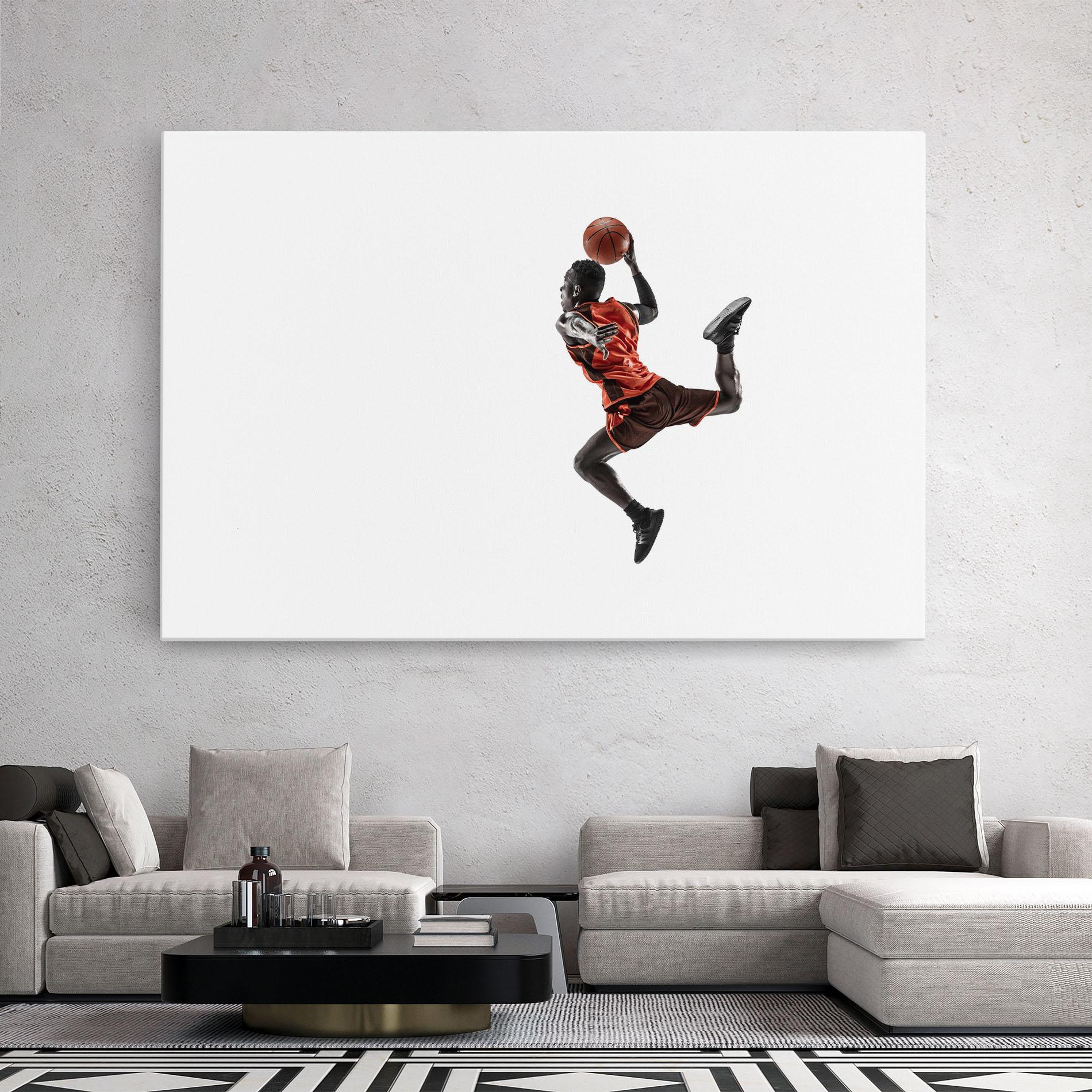 Leinwandbild Basketball Player Flying mockup 2