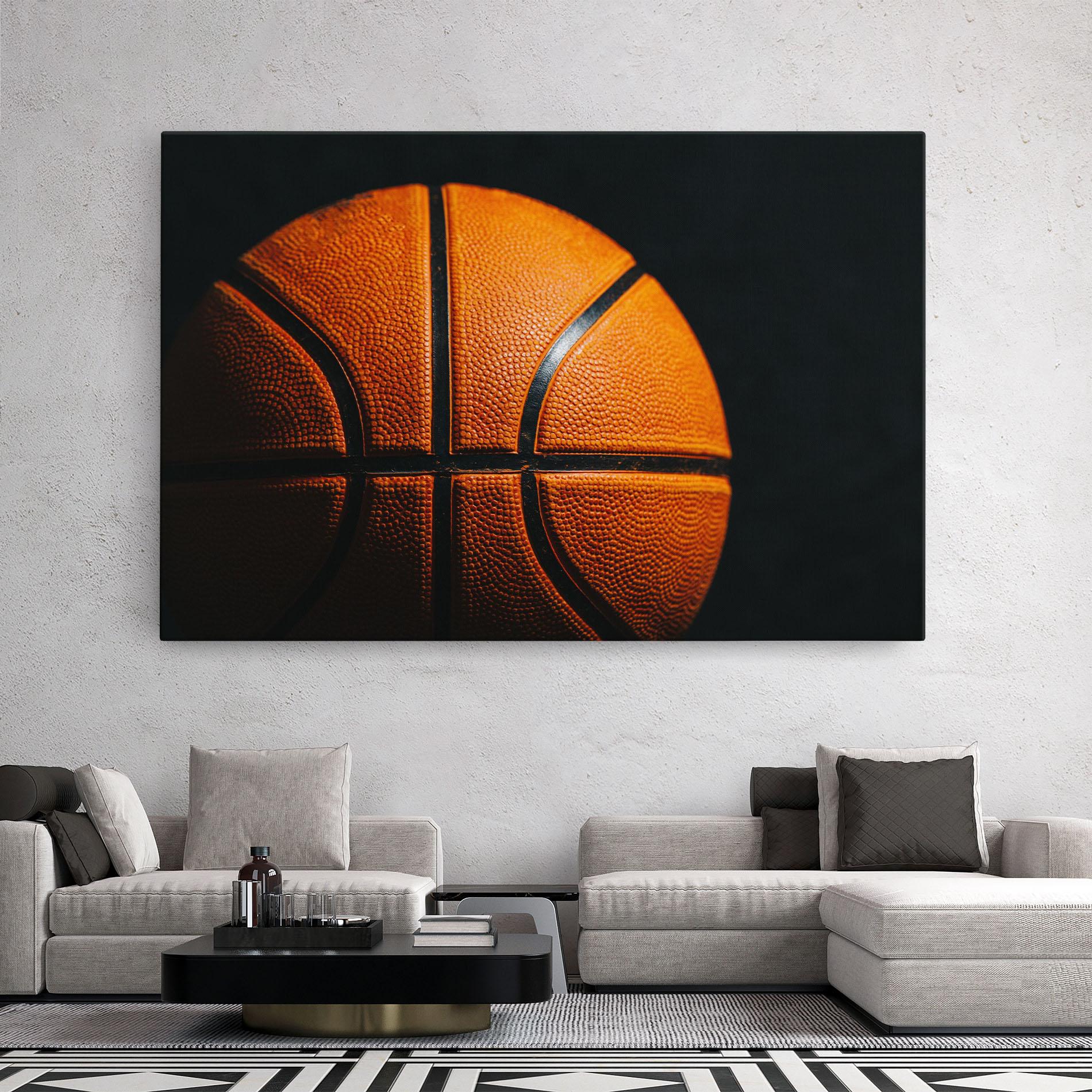 Leinwandbild Orange Basketball mockup 2