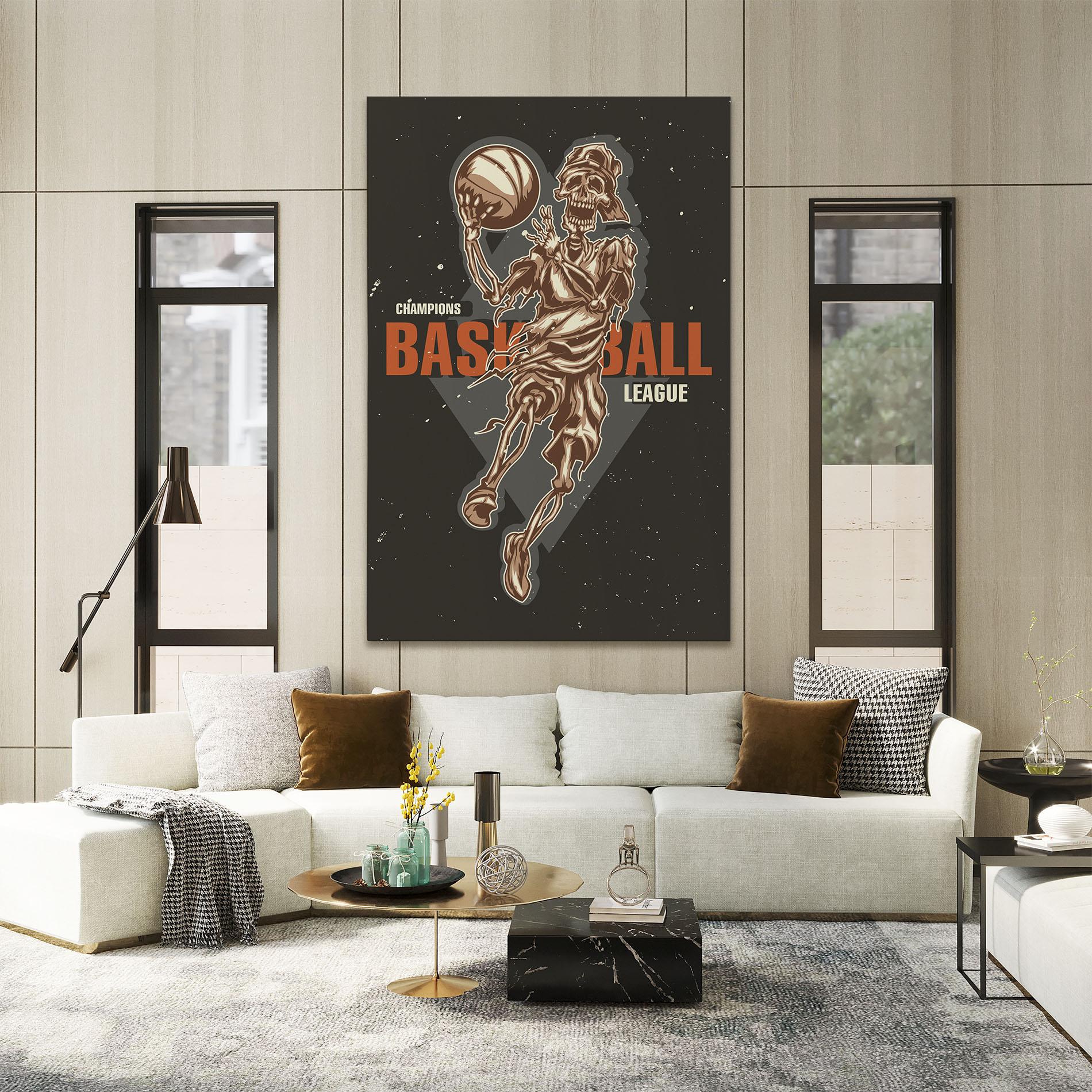 Leinwandbild Basketball League mockup 2