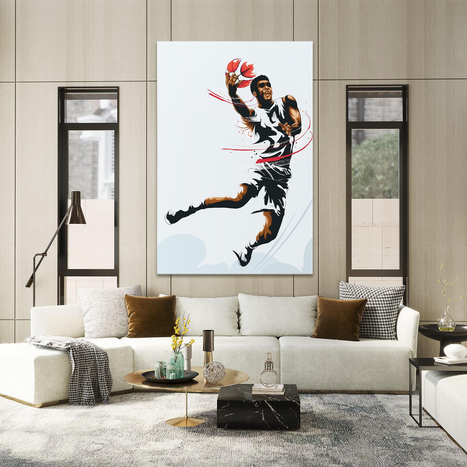 Leinwandbild Basketball Shot mockup 2