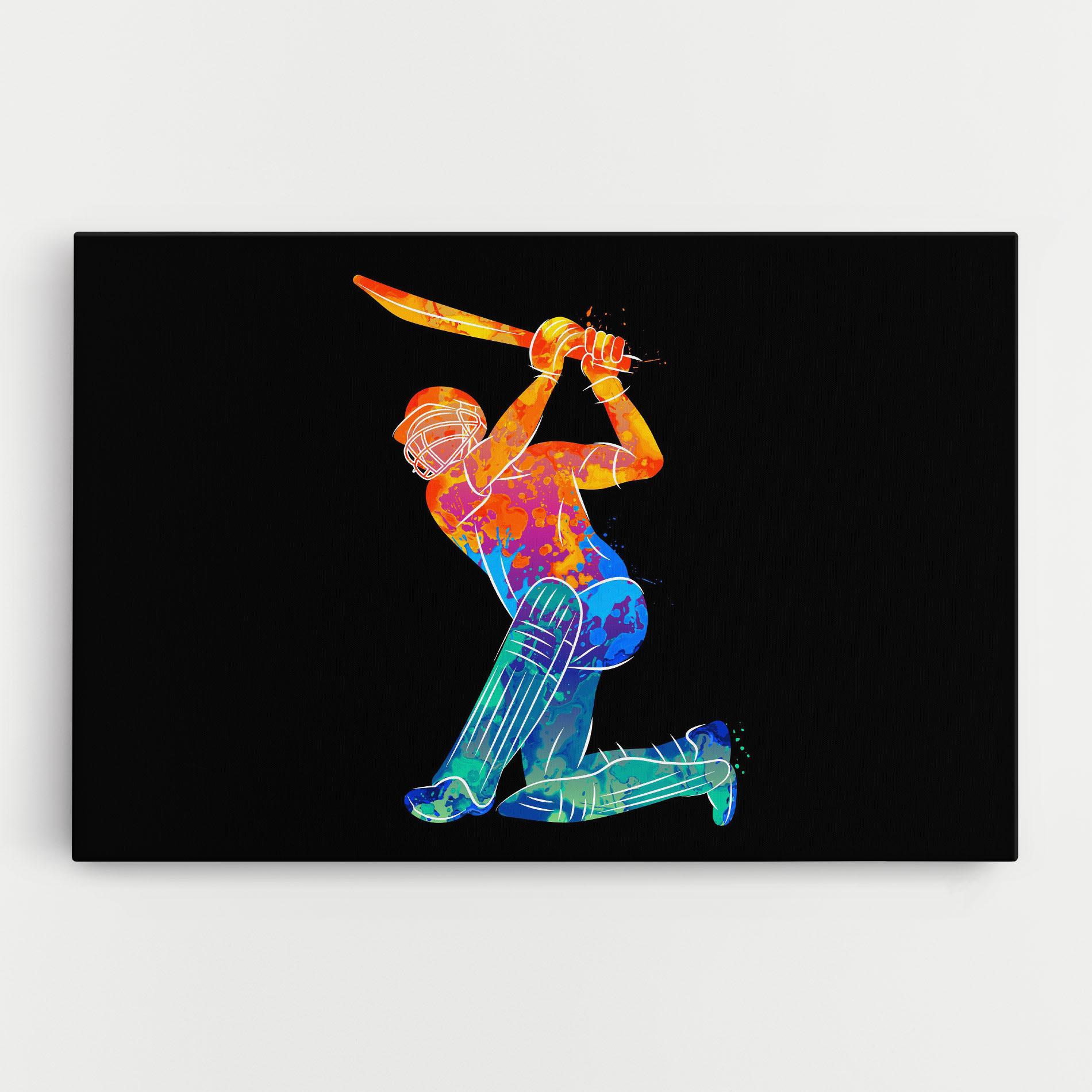 Leinwandbild Baseball Color Art mockup 0