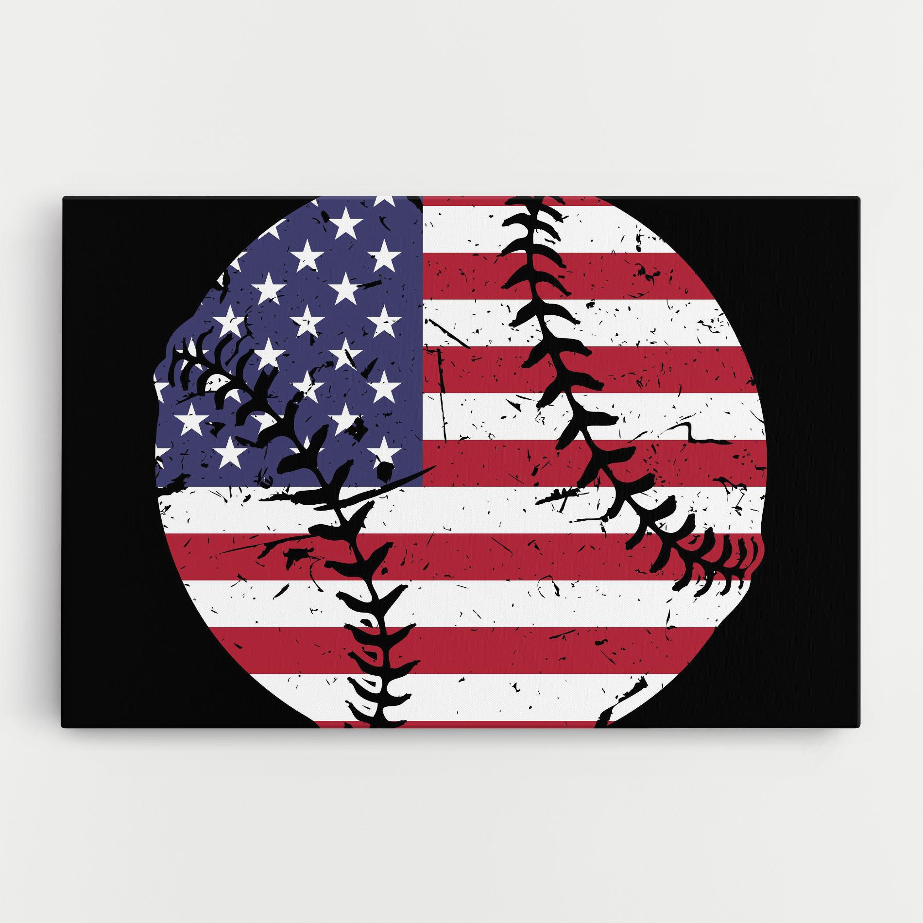 Leinwandbild Baseball Usa mockup 0