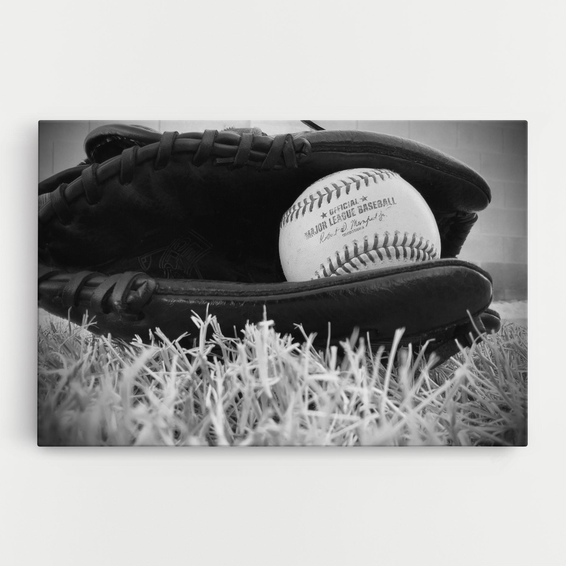 Leinwandbild Black Baseball Glove mockup 0