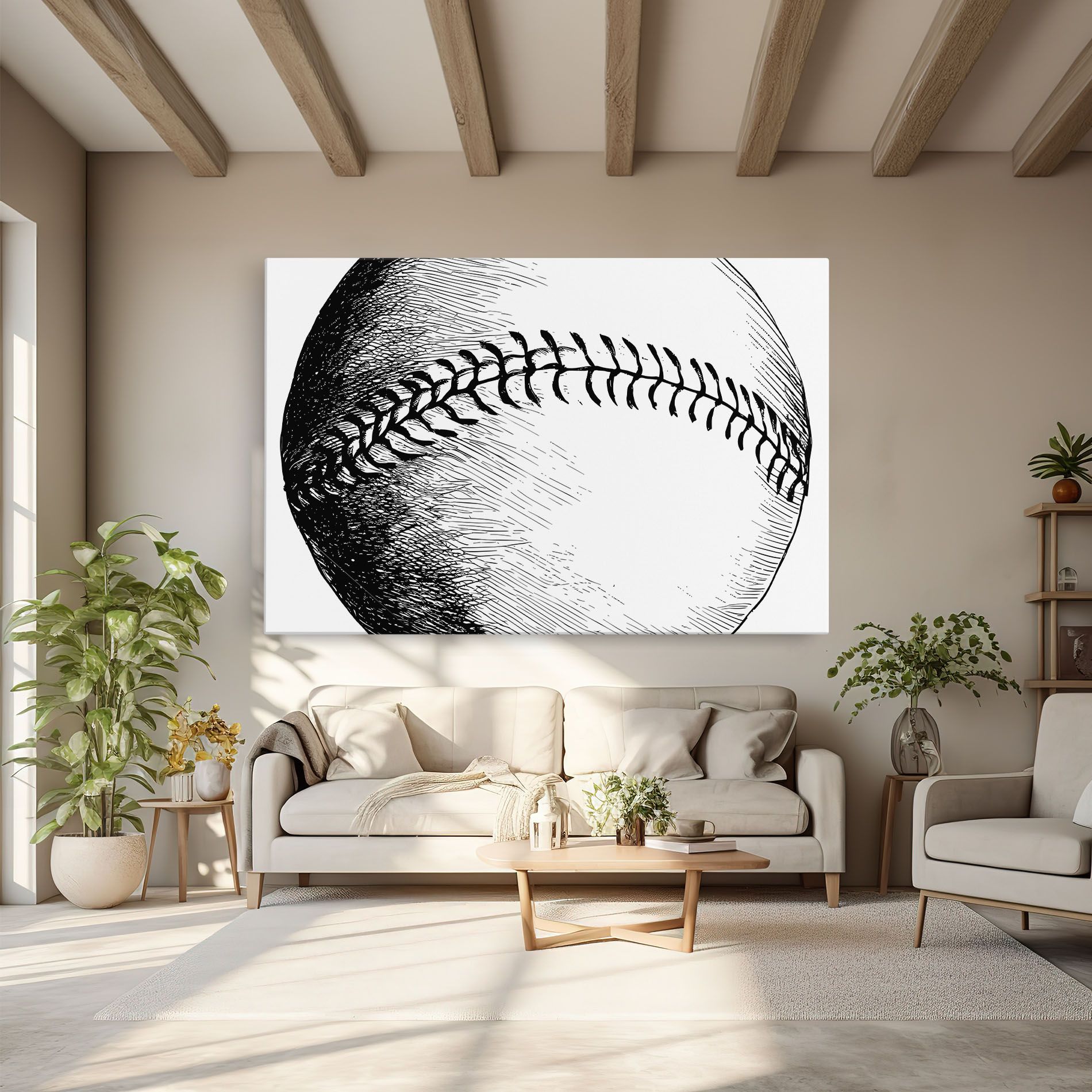 Baseball Black Line mockup 6