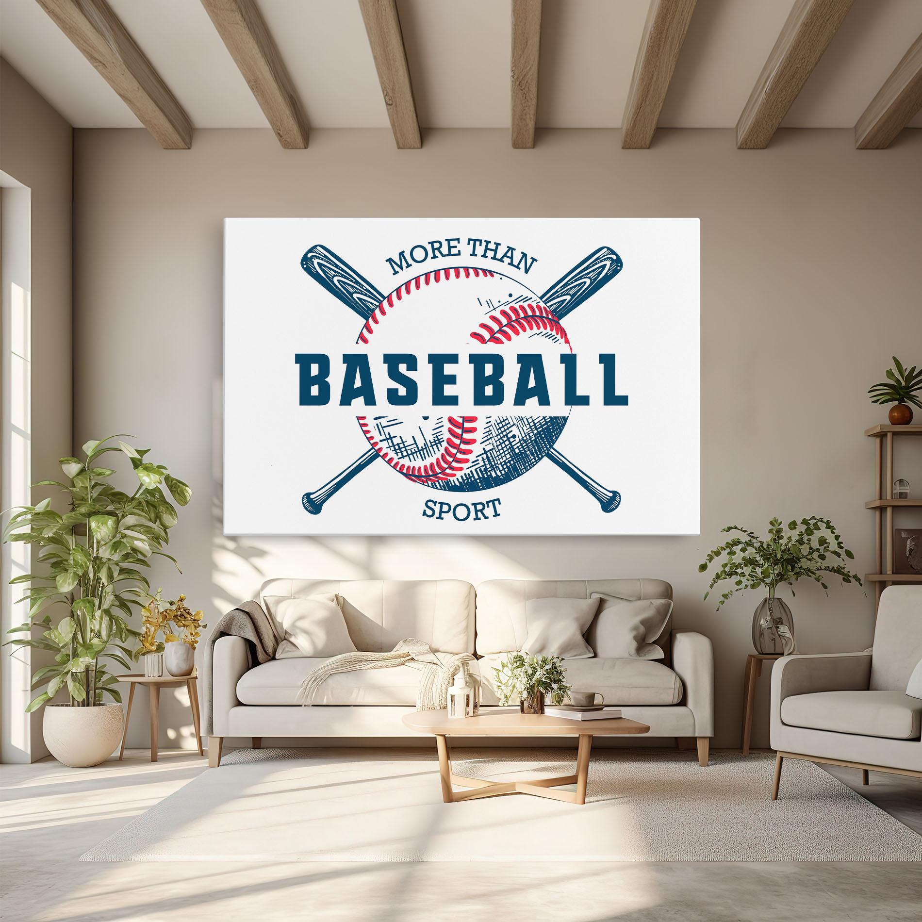 Leinwandbild Baseball Sport mockup 6
