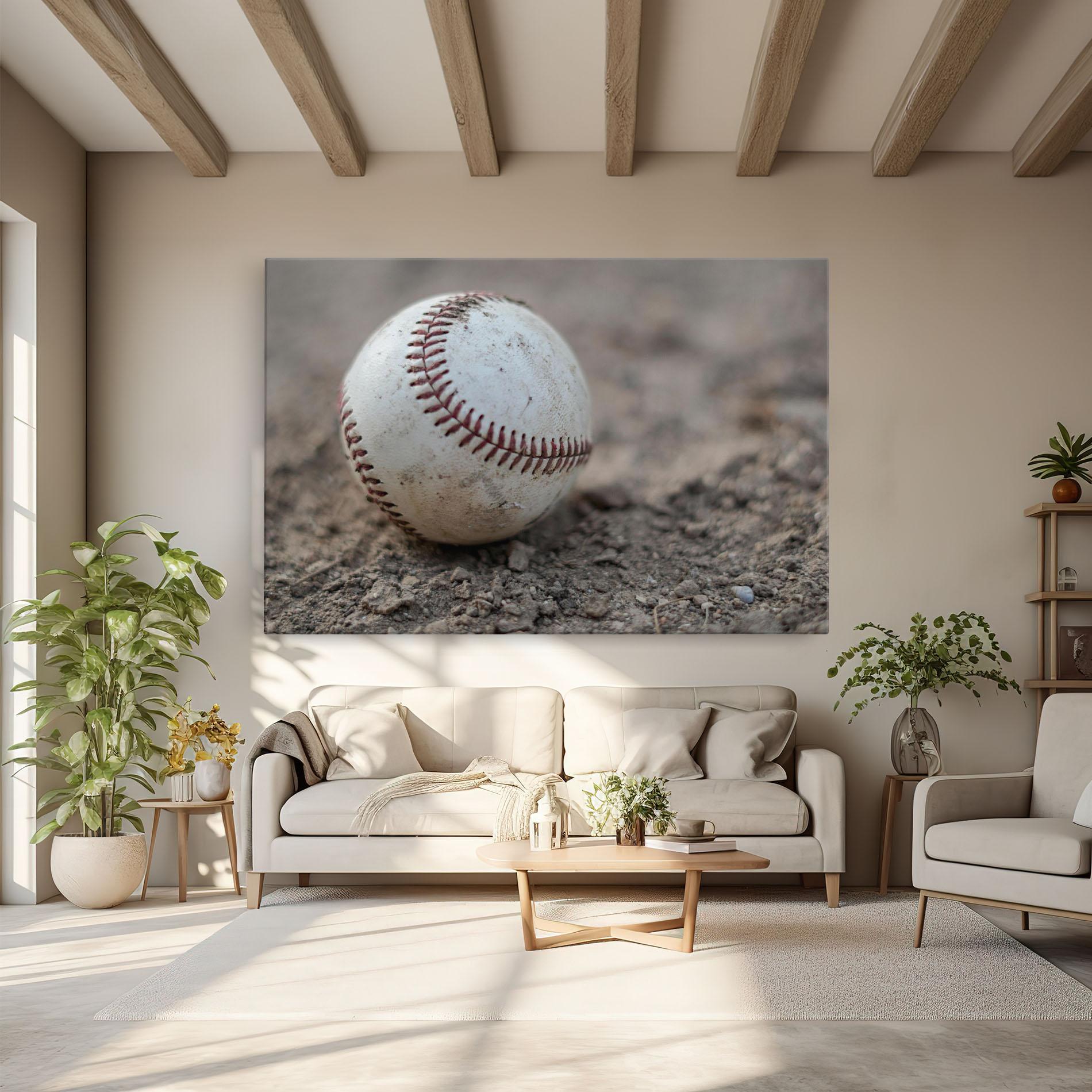 Leinwandbild Dusty Baseball Ball mockup 6