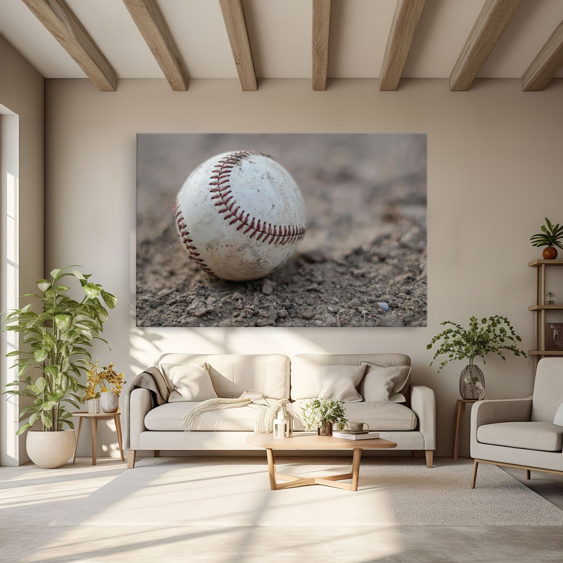 Dusty Baseball Ball mockup 6
