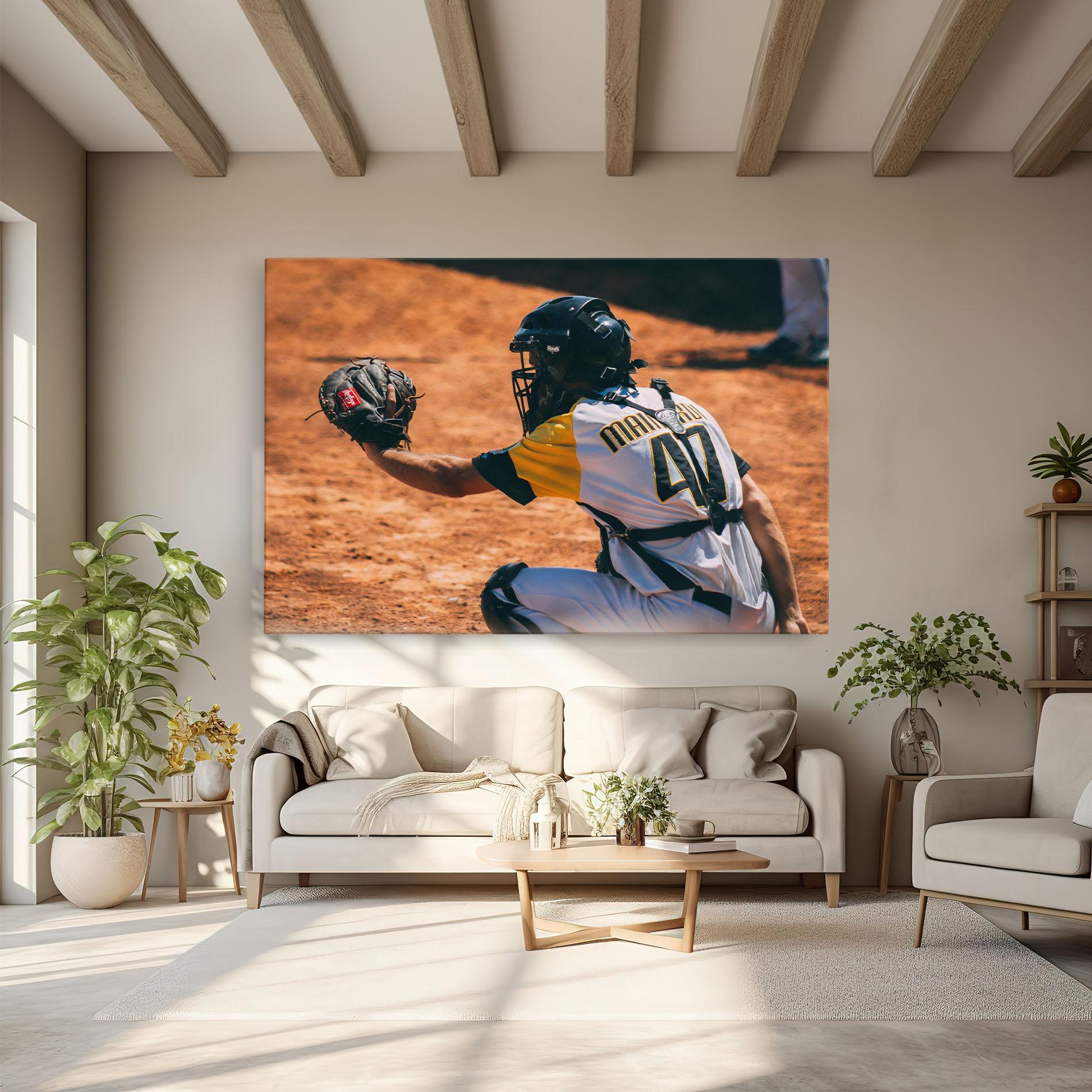 Leinwandbild Number 47 Baseball mockup 6