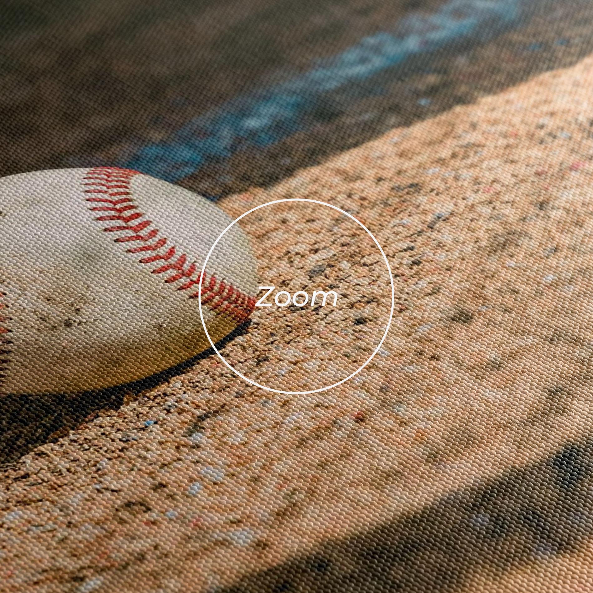 Leinwandbild Baseball Balls mockup 3