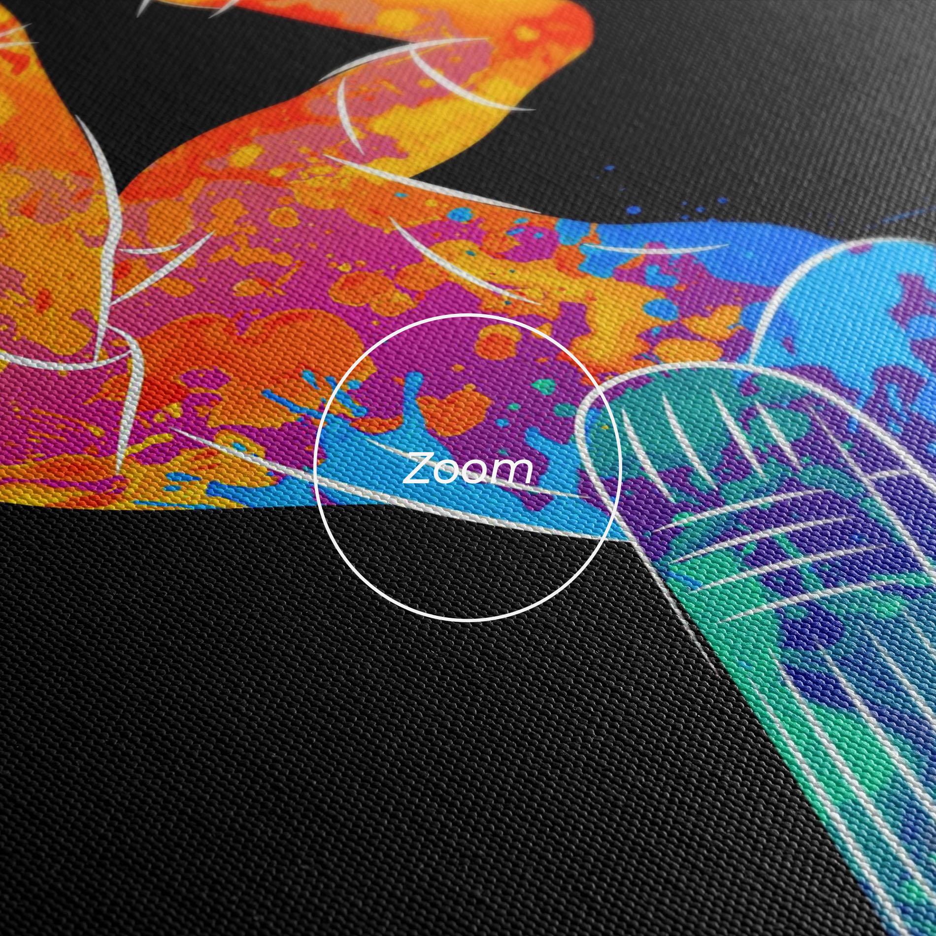 Leinwandbild Baseball Color Art mockup 3