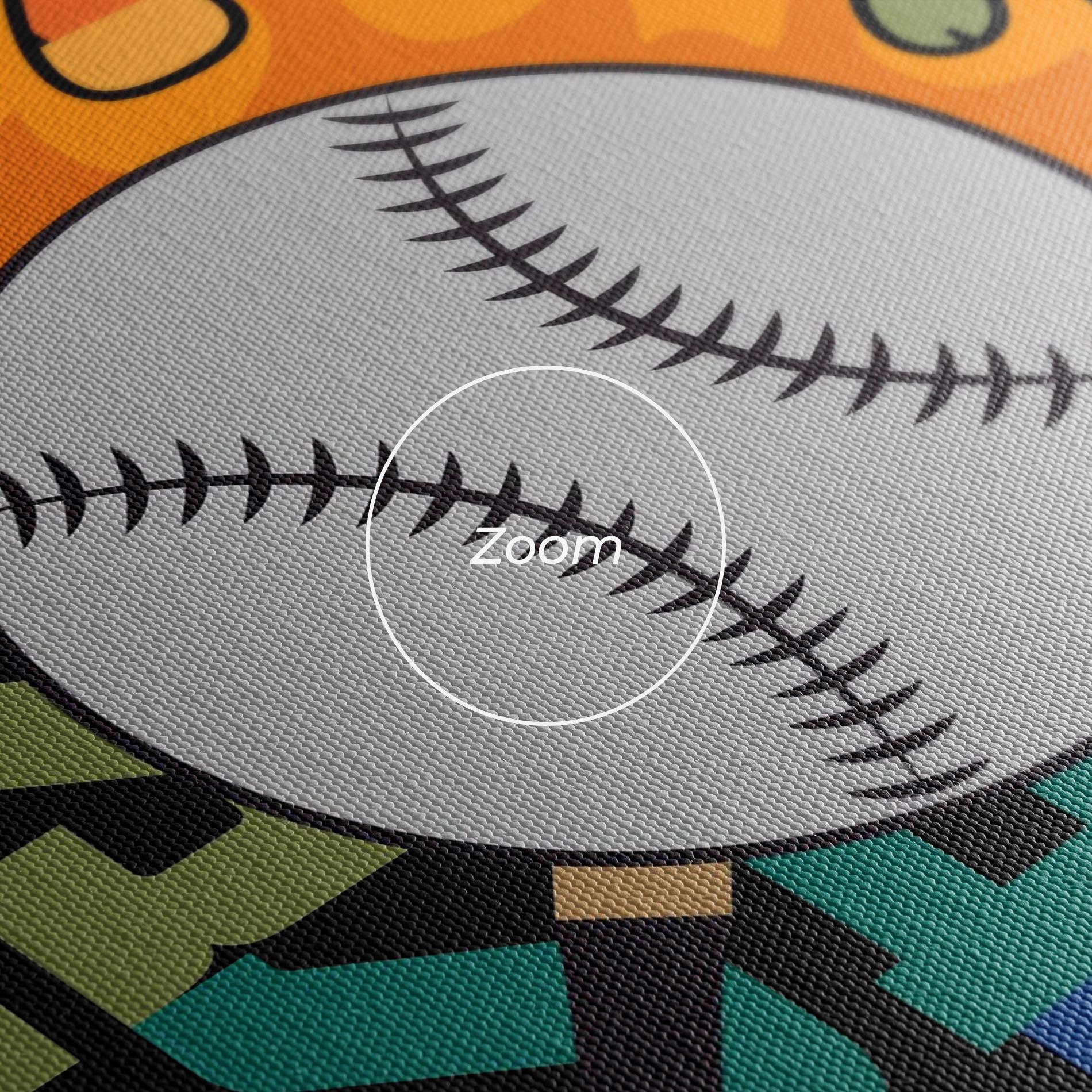 Leinwandbild Baseball Color mockup 3