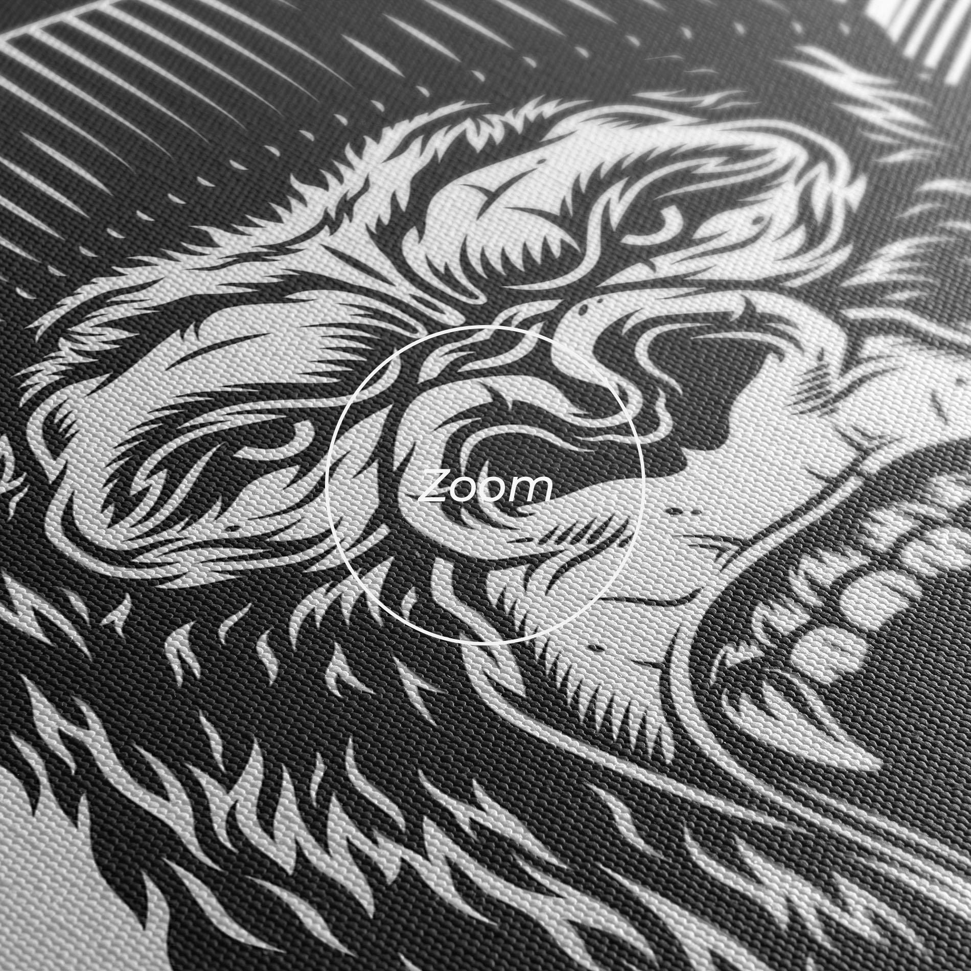 Leinwandbild Baseball Gorilla mockup 3